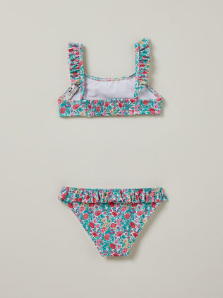 Girl's swimsuit made with Liberty fabric