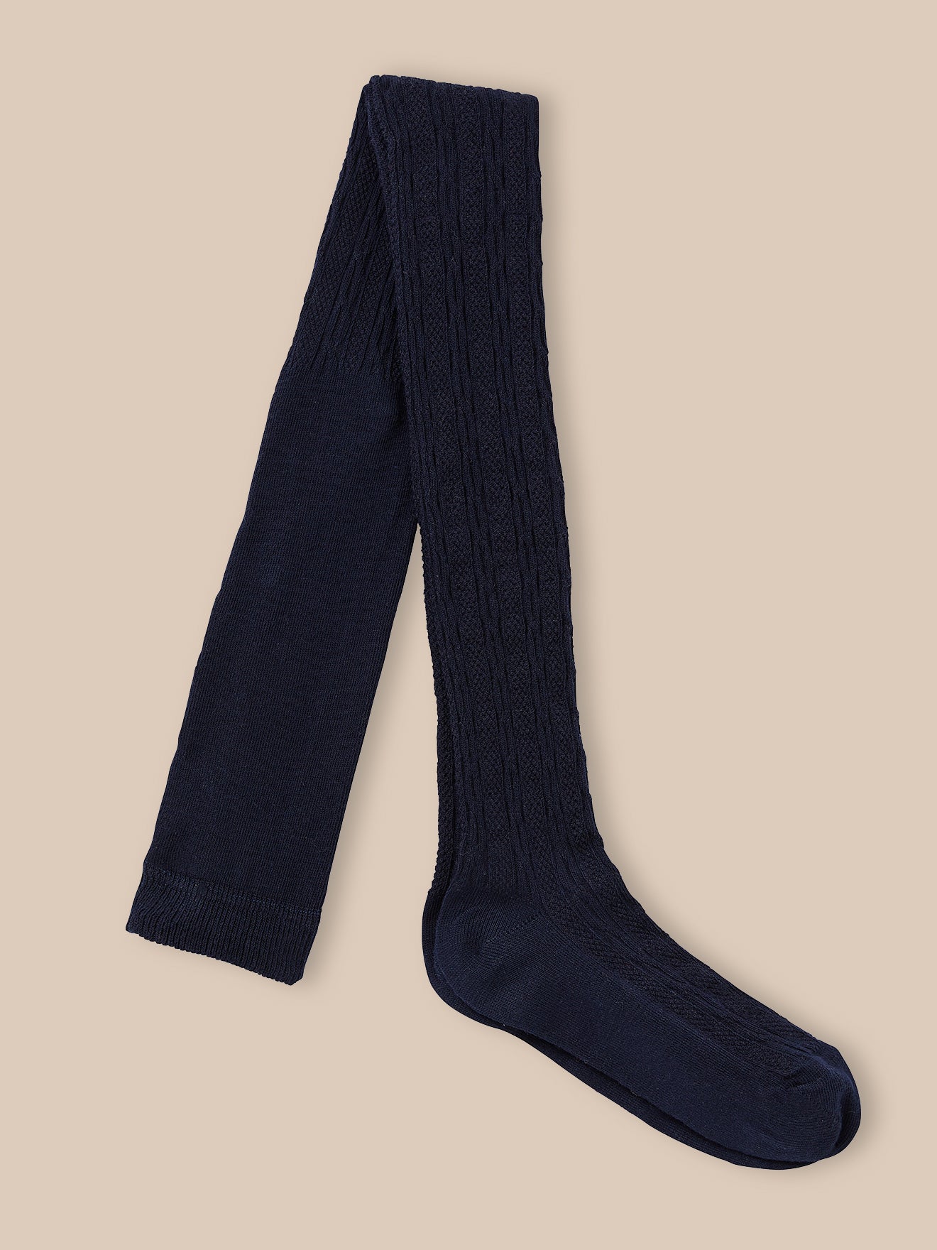 Girl's cable-knit tights