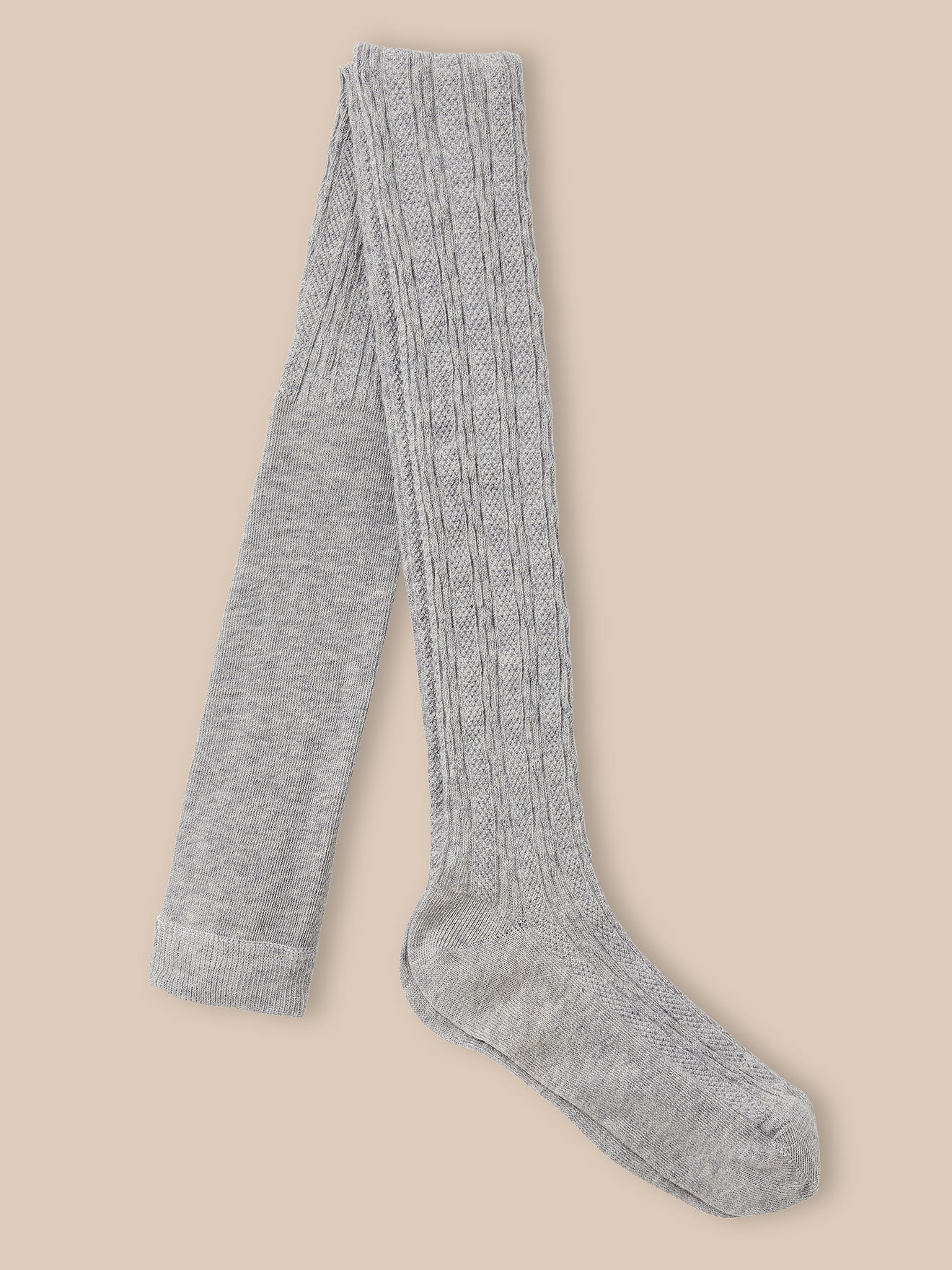 Girl's cable-knit tights