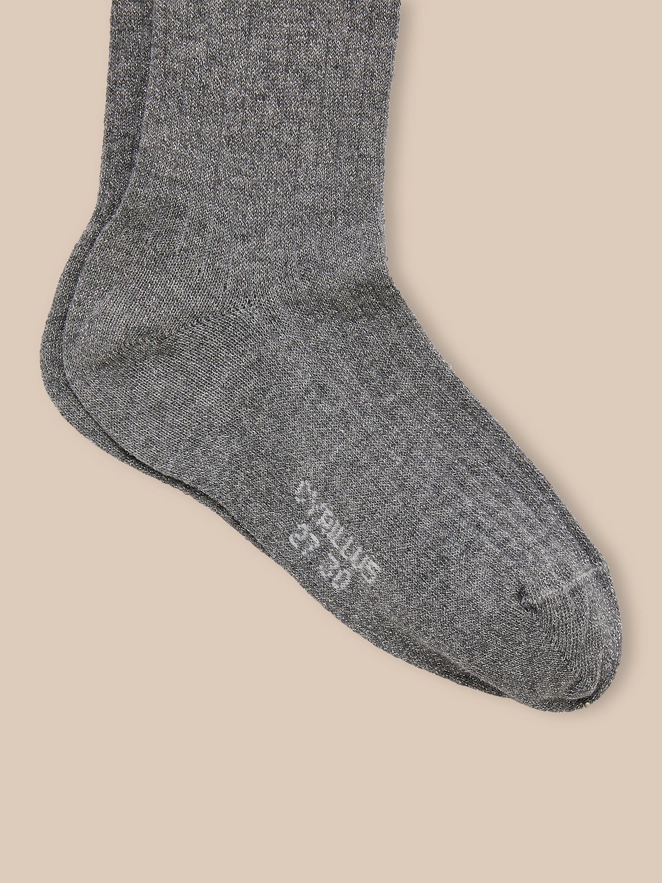 Girl's metallic ribbed tights