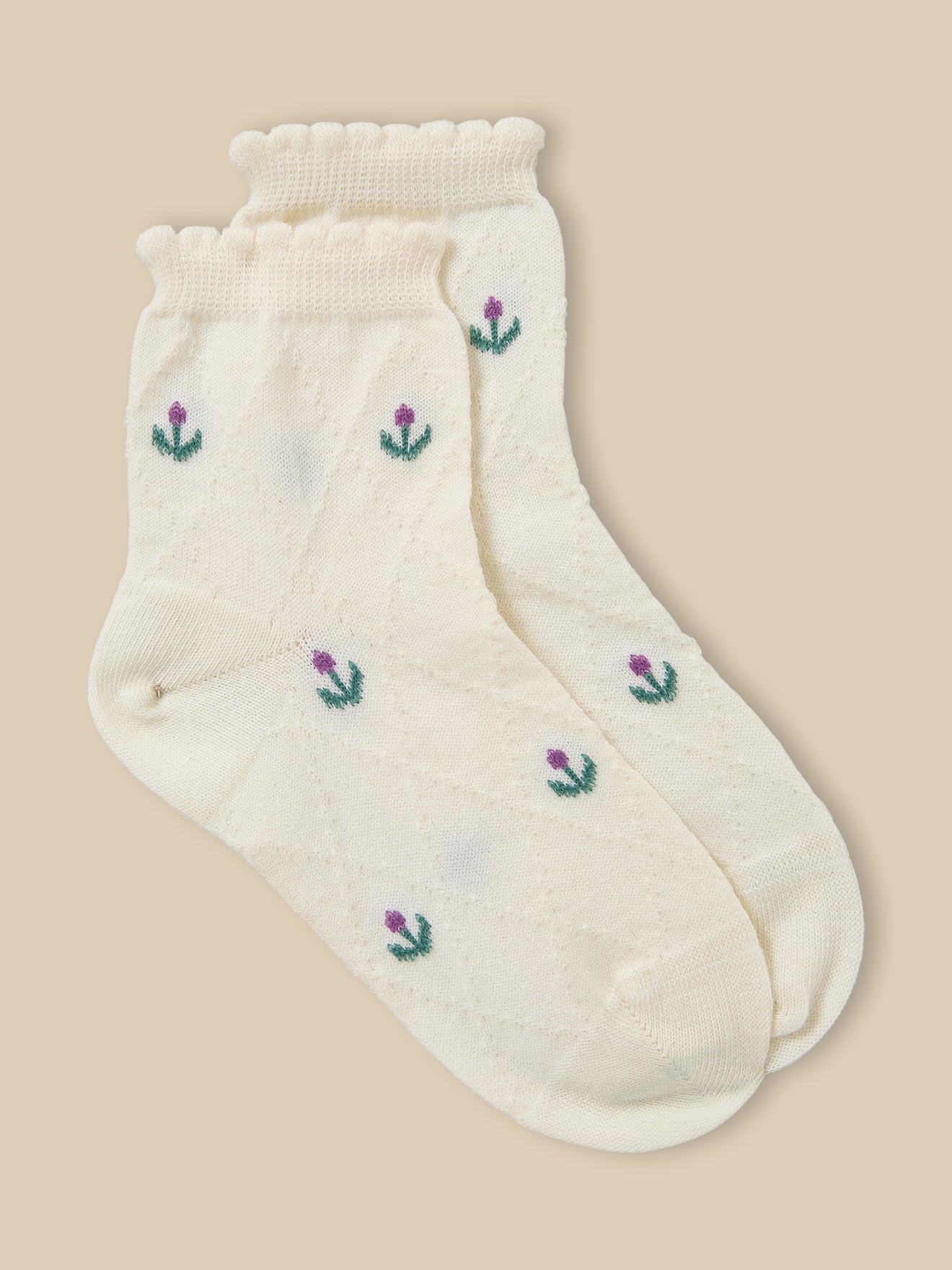 Girl's diamond-motif socks - Cyrillus x Emile & Ida