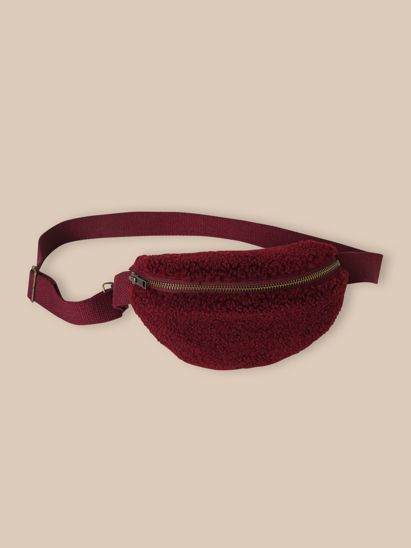 Girl's sherpa belt bag