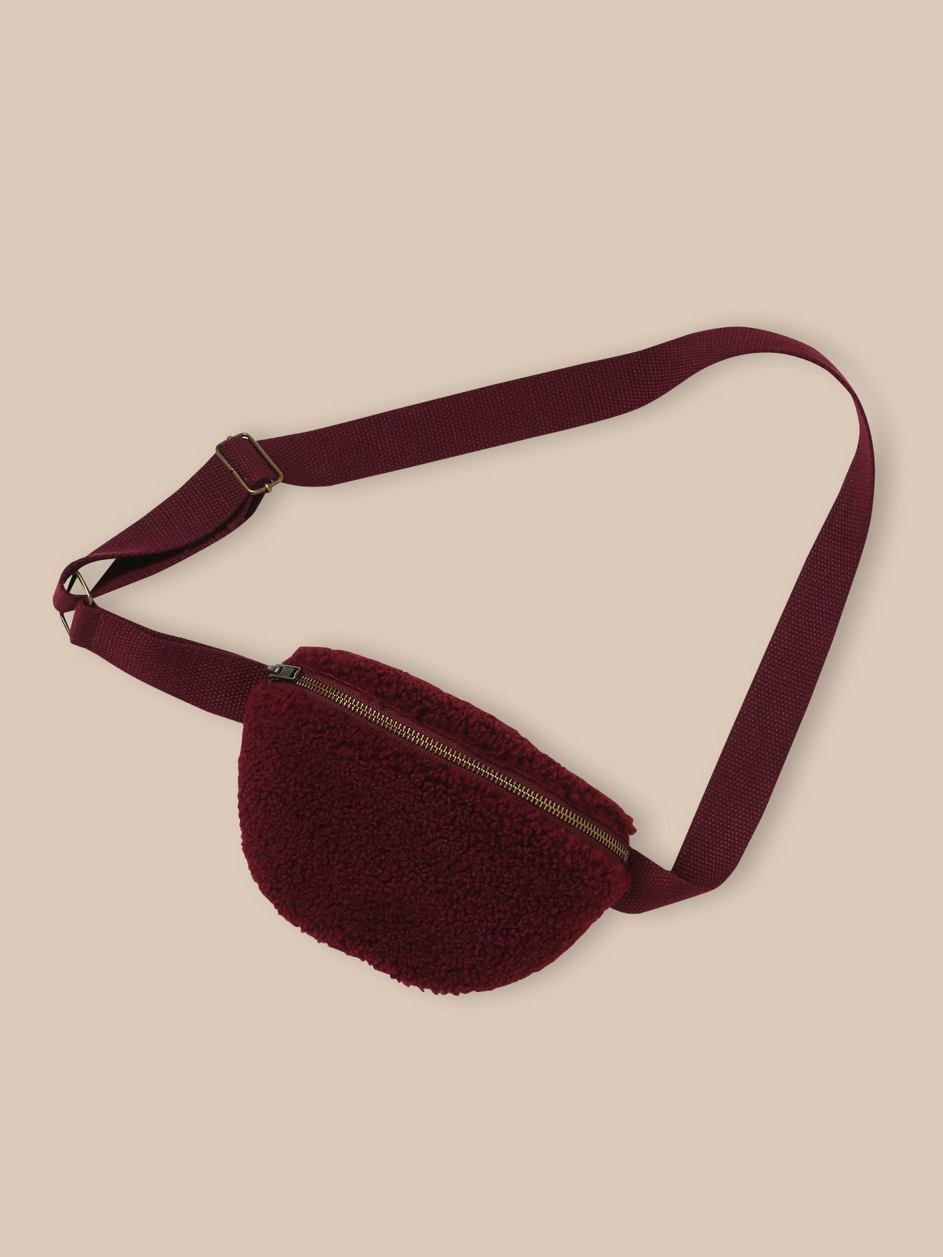 Girl's sherpa belt bag