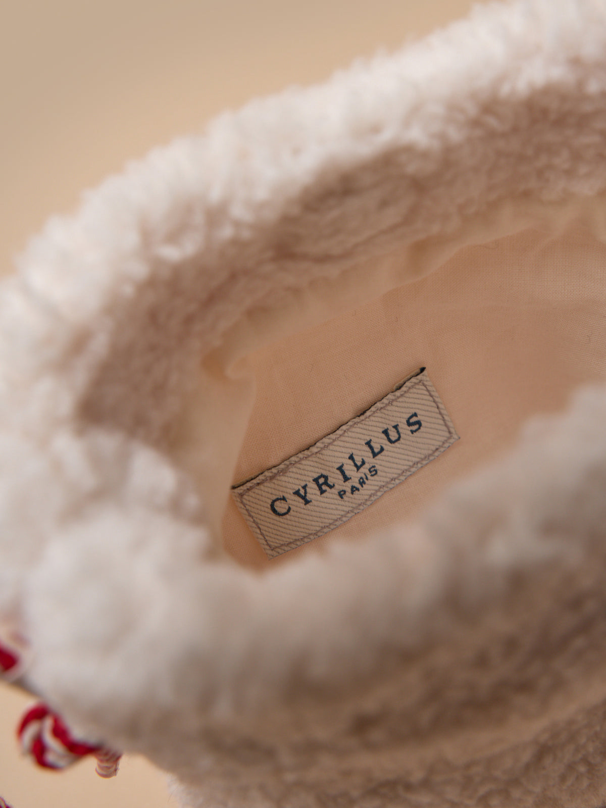 Pochette en sherpa fille