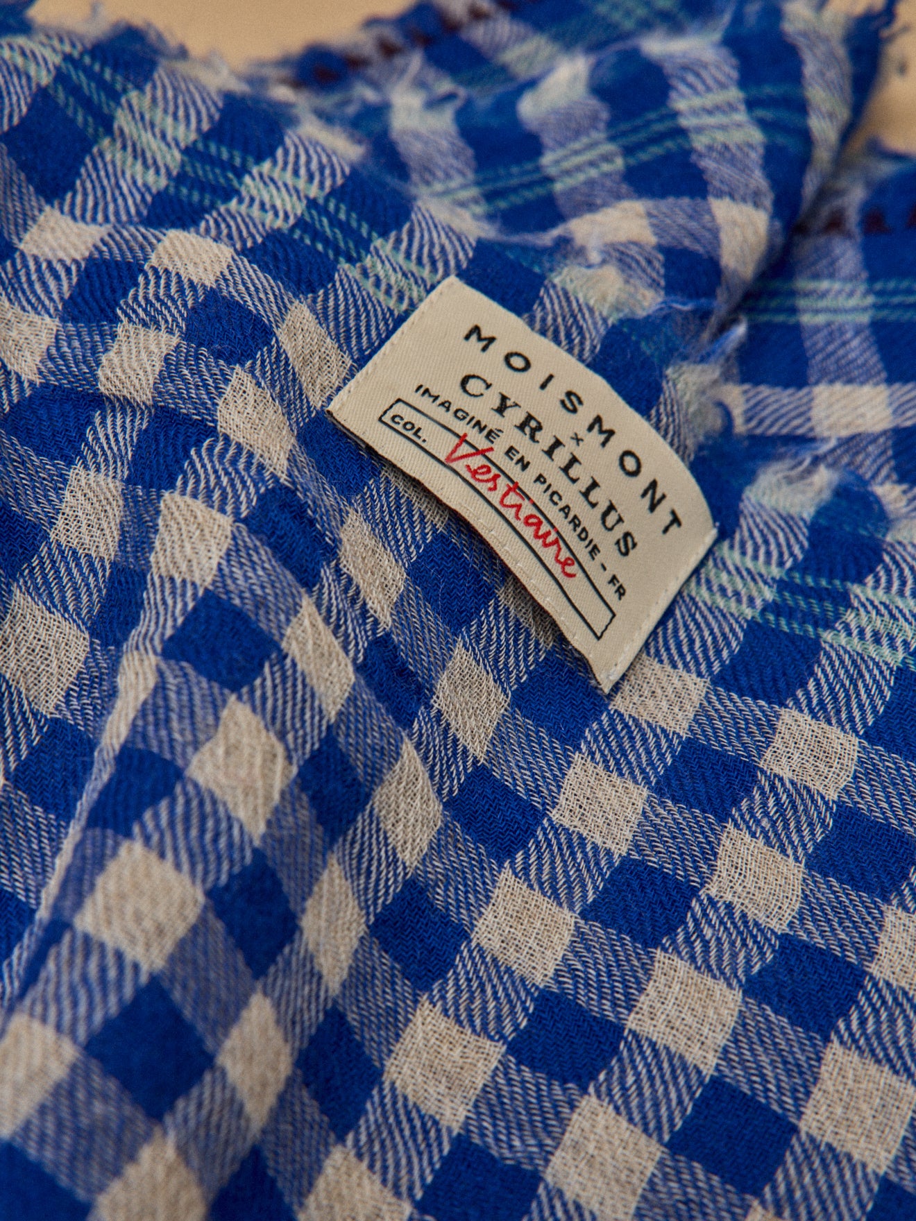 Gingham check scarf - Cyrillus x Moismont Collaboration - Cyrillus COM