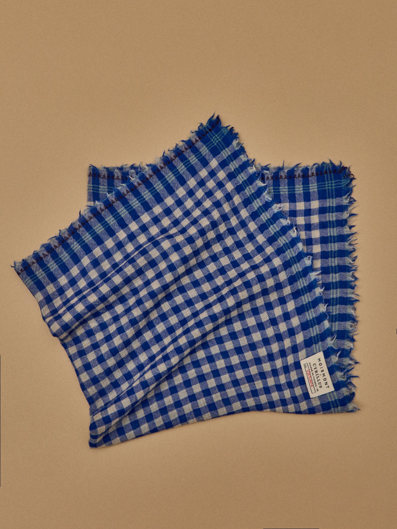 Gingham check scarf - Cyrillus x Moismont Collaboration