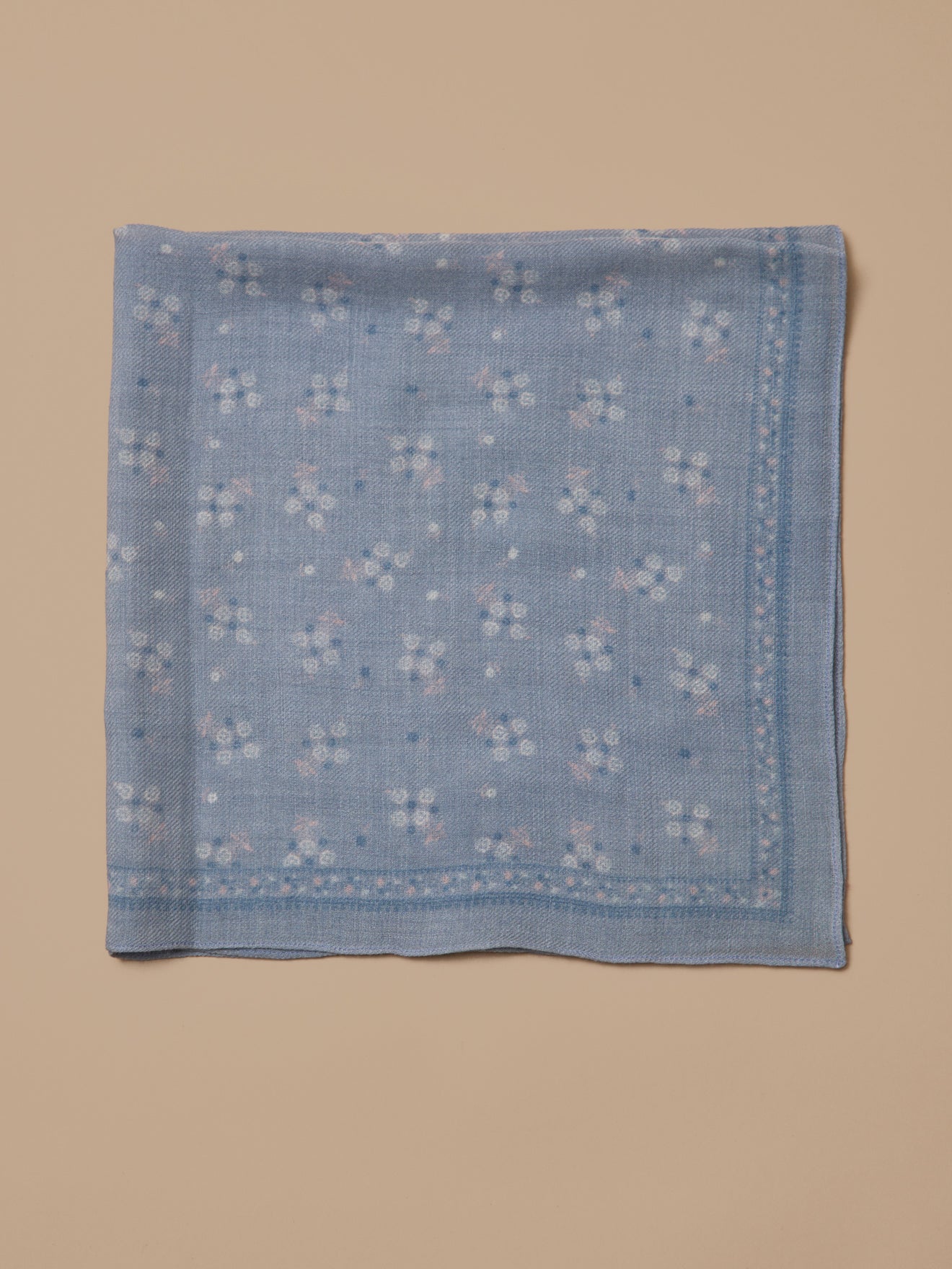 Girl's print wool scarf
