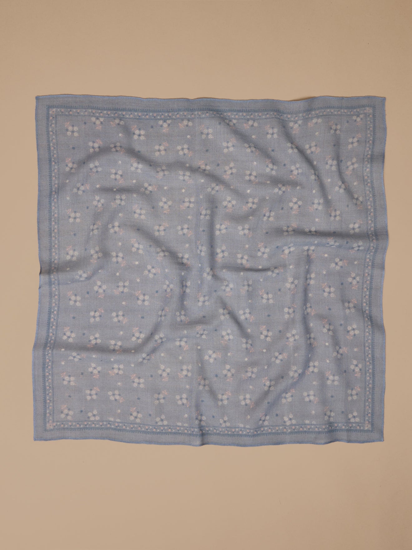 Girl's print wool scarf