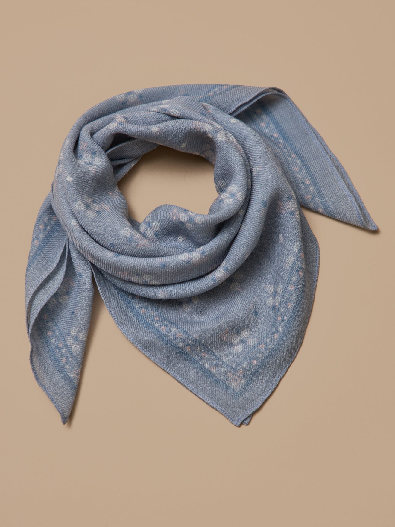 Girl's print wool scarf