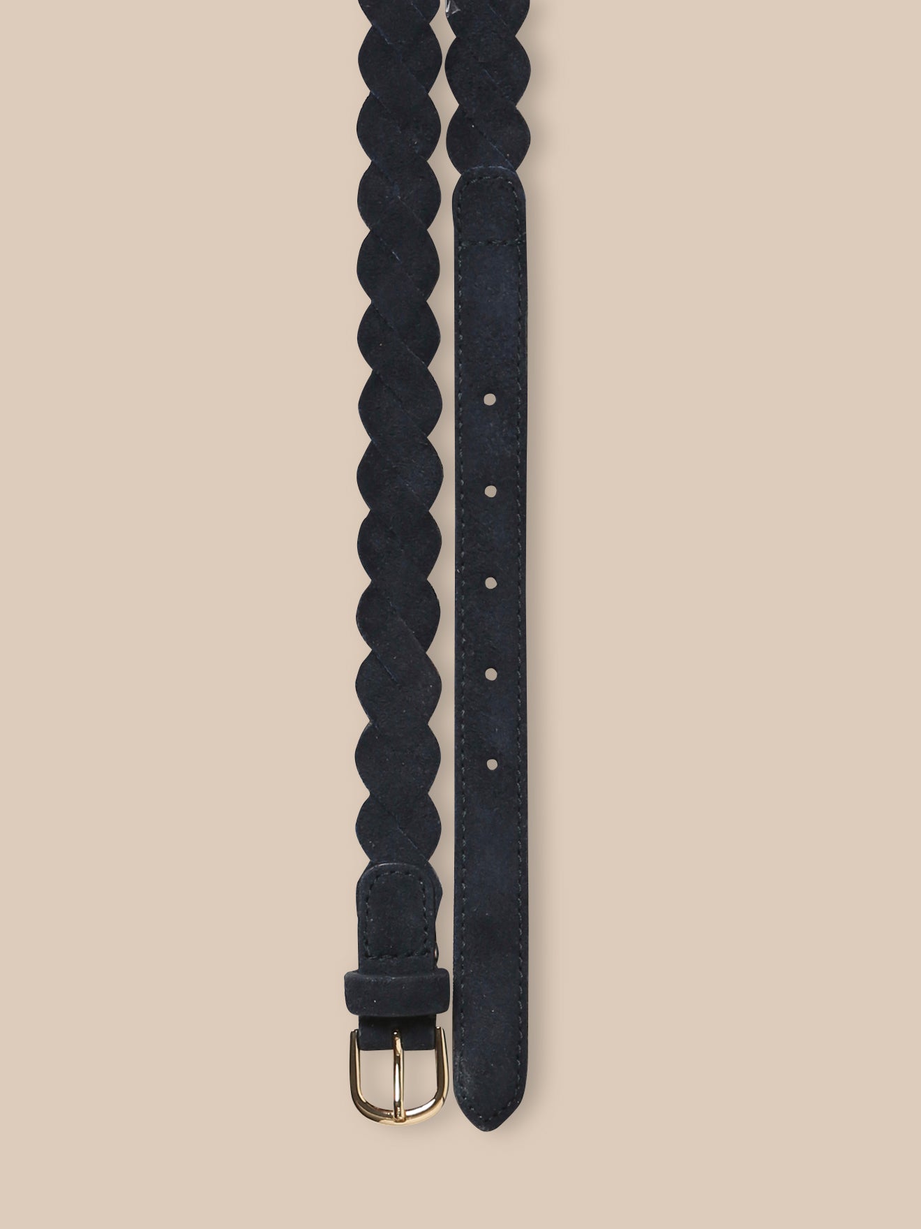 Girl's braided leather belt
