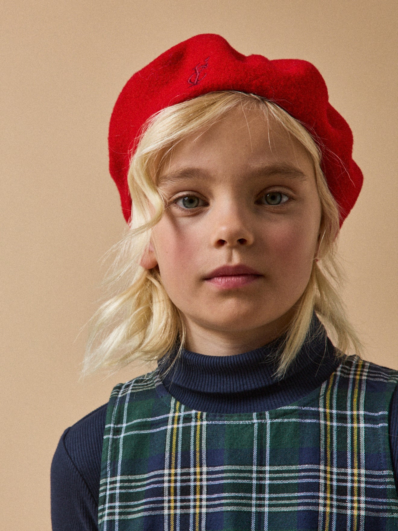Girl's pure merino wool beret
