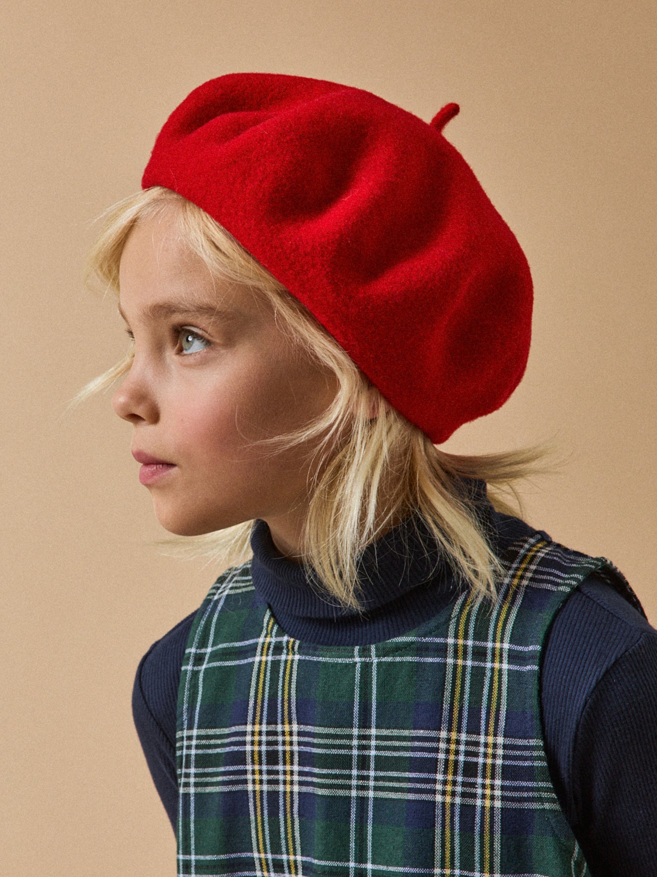 Girl's pure merino wool beret