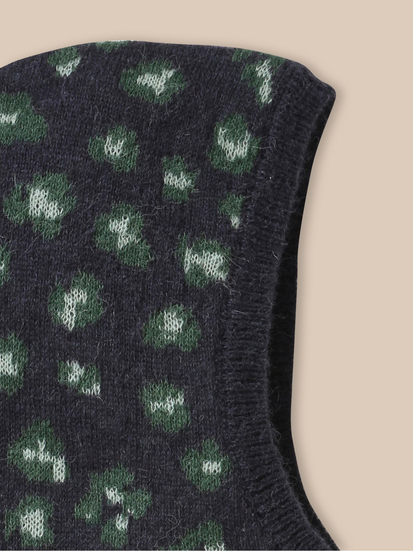 Girl's wool and mohair balaclava