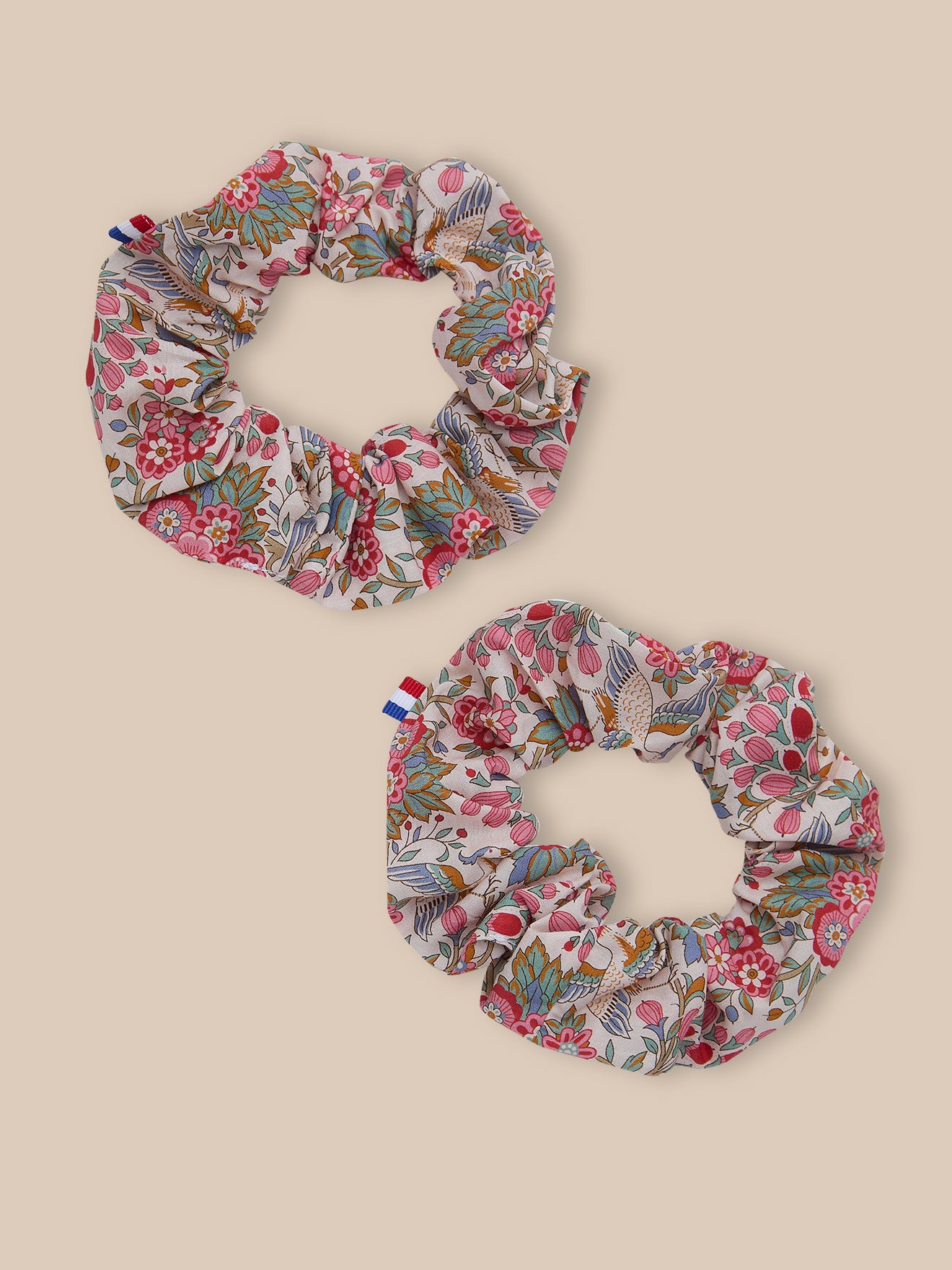 Set of 2 scrunchies made with Liberty fabric