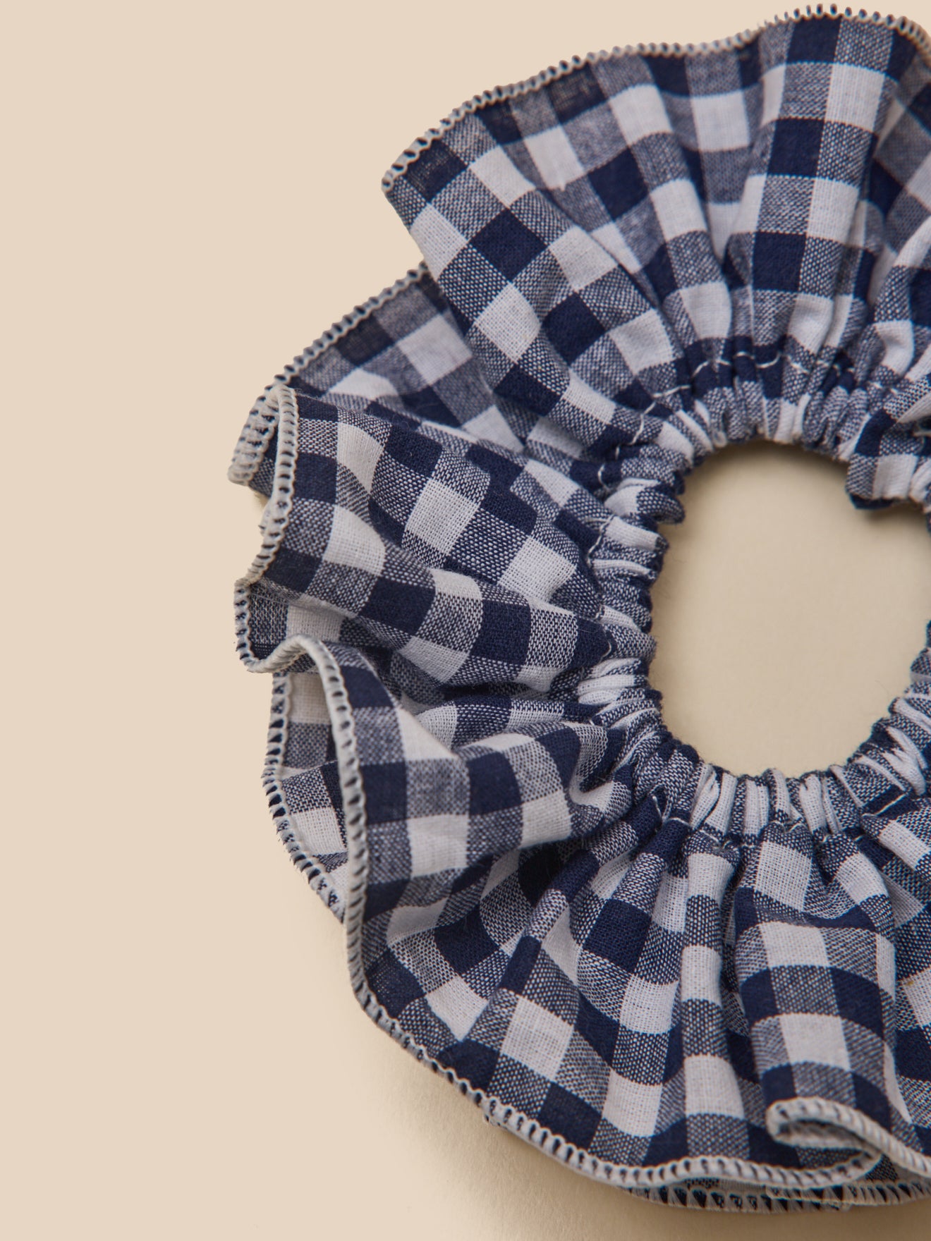 Lot de 2 chouchous en tissu vichy Fille