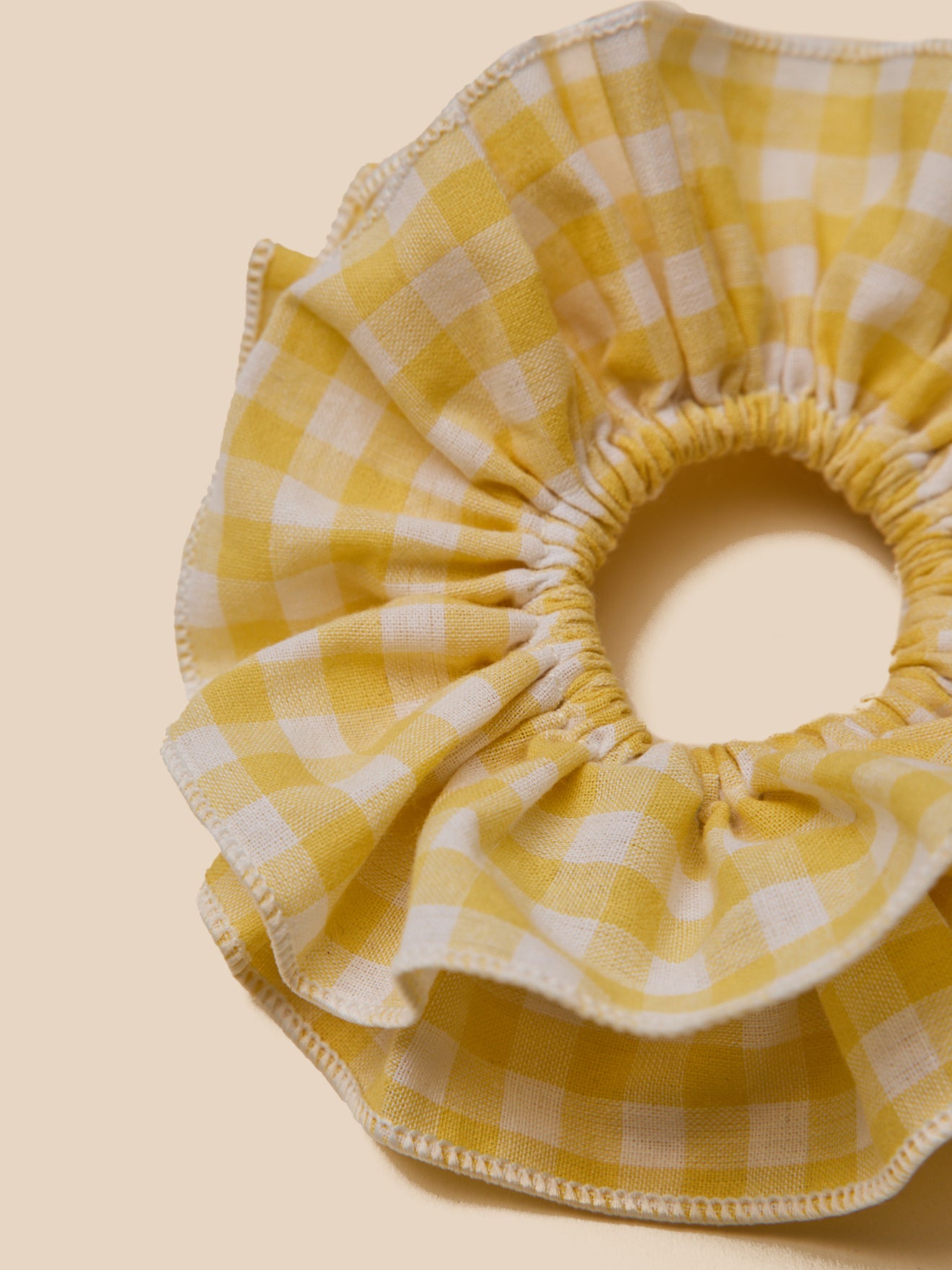 Lot de 2 chouchous en tissu vichy Fille