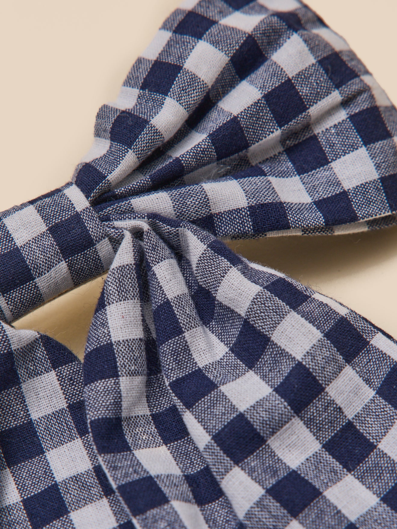 Barrette Fille grand noeud vichy