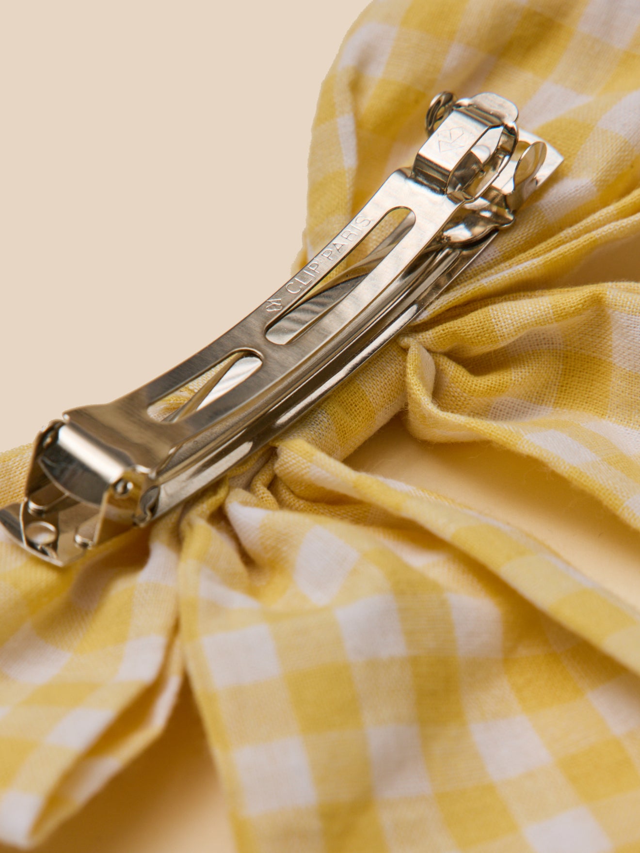 Barrette Fille grand noeud vichy