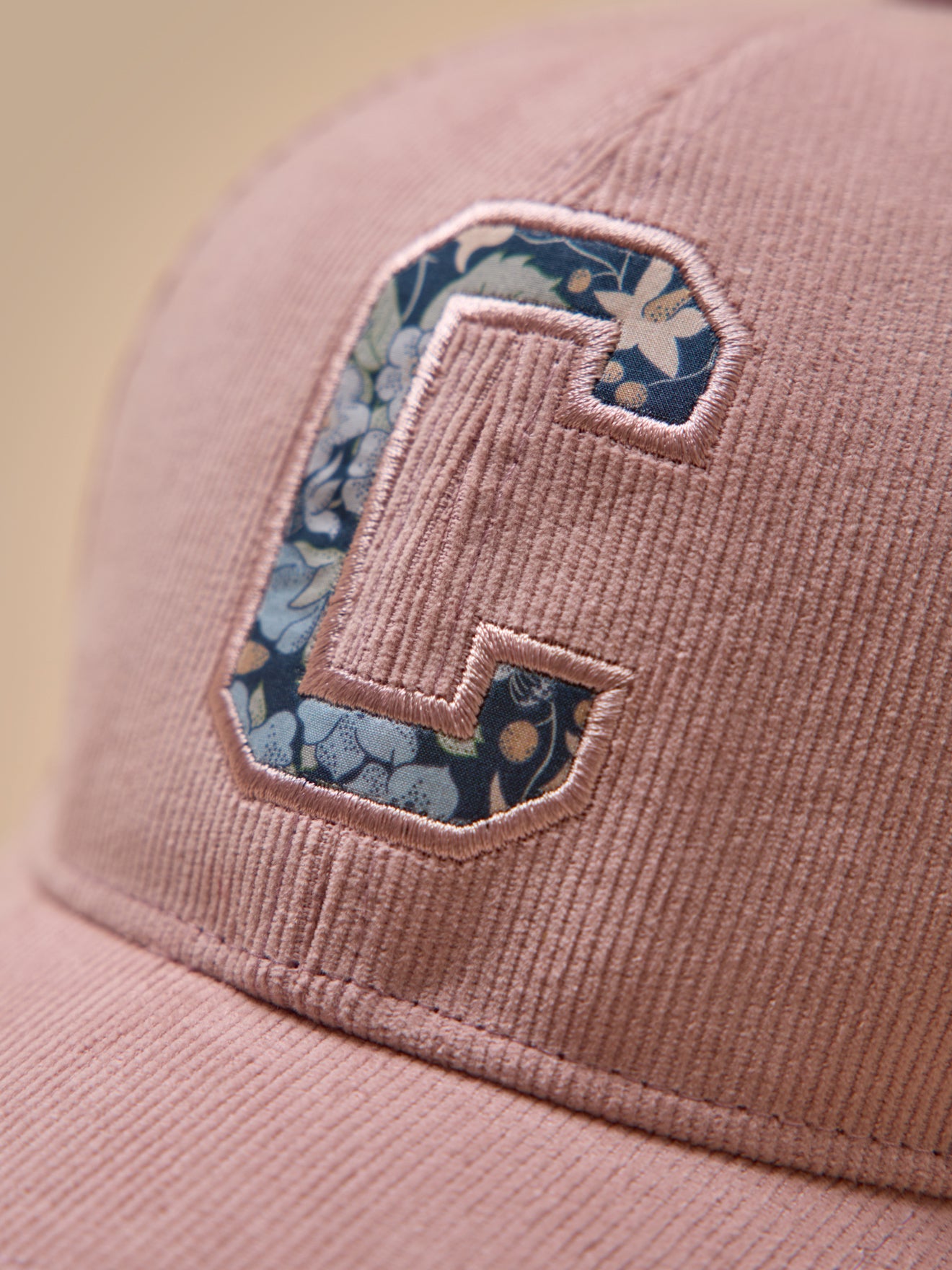 Casquette velours fille