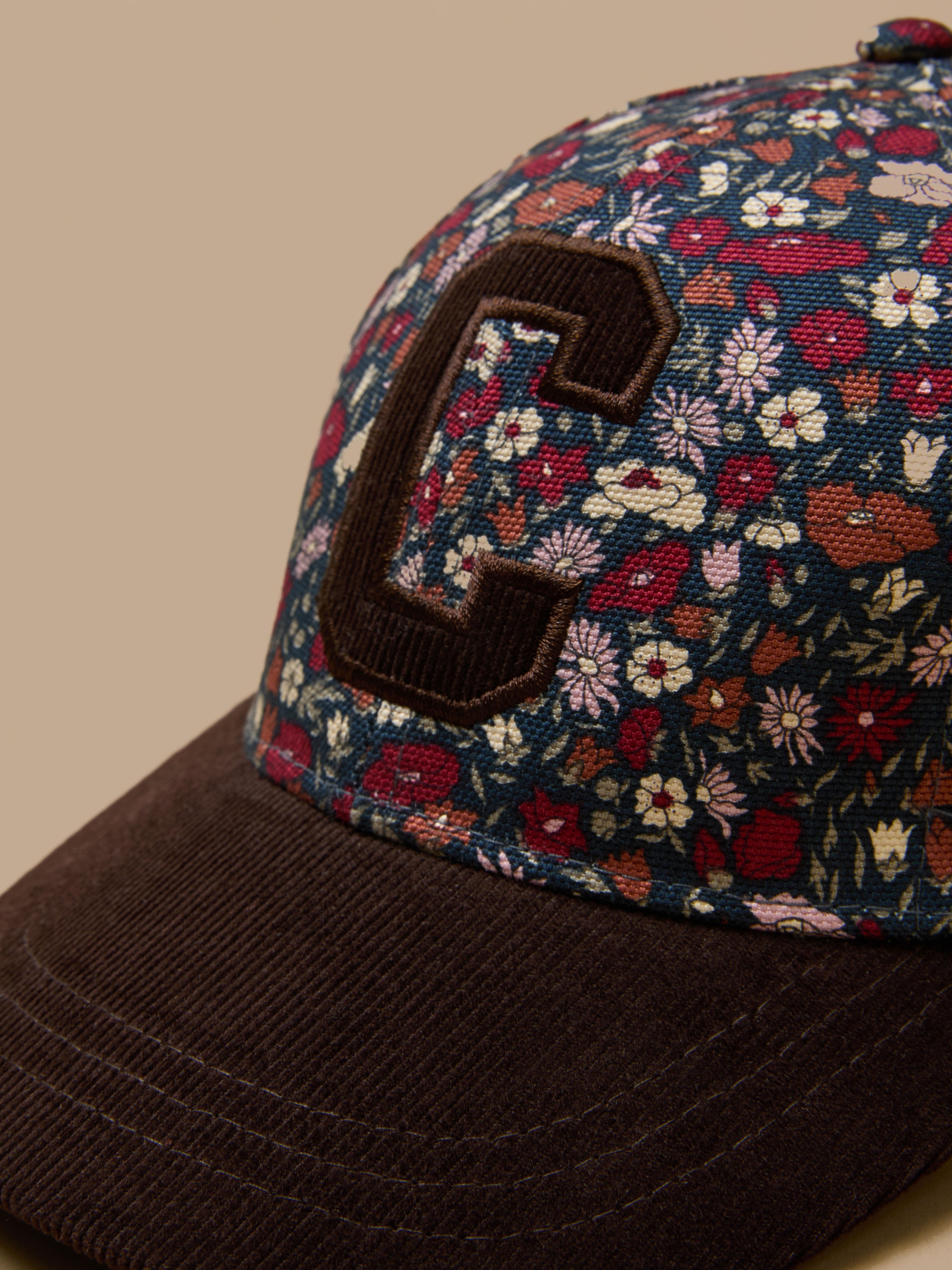 Petal&Daisy motif cap - Made with Liberty Fabric