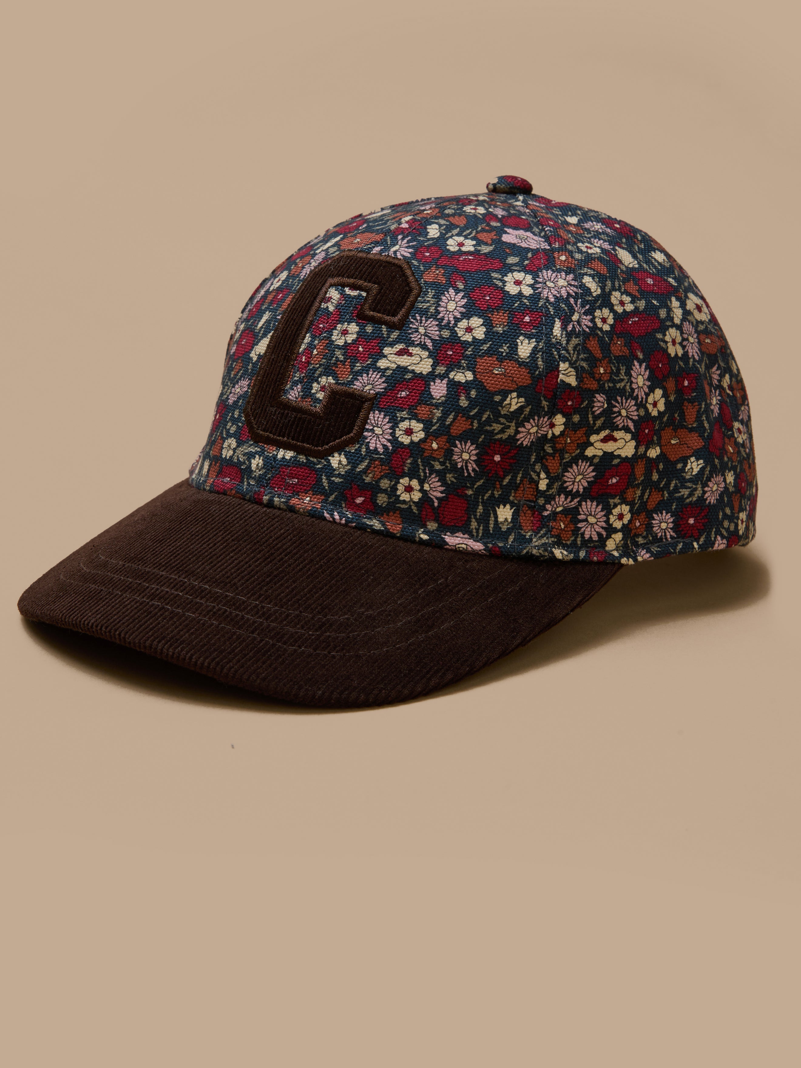 Petal&Daisy motif cap - Made with Liberty Fabric