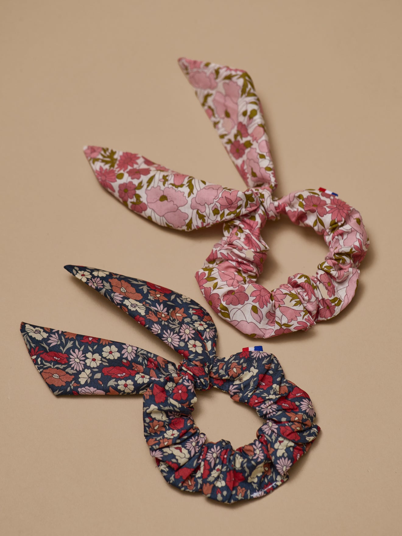 Set of 2 scrunchies made with Liberty fabric