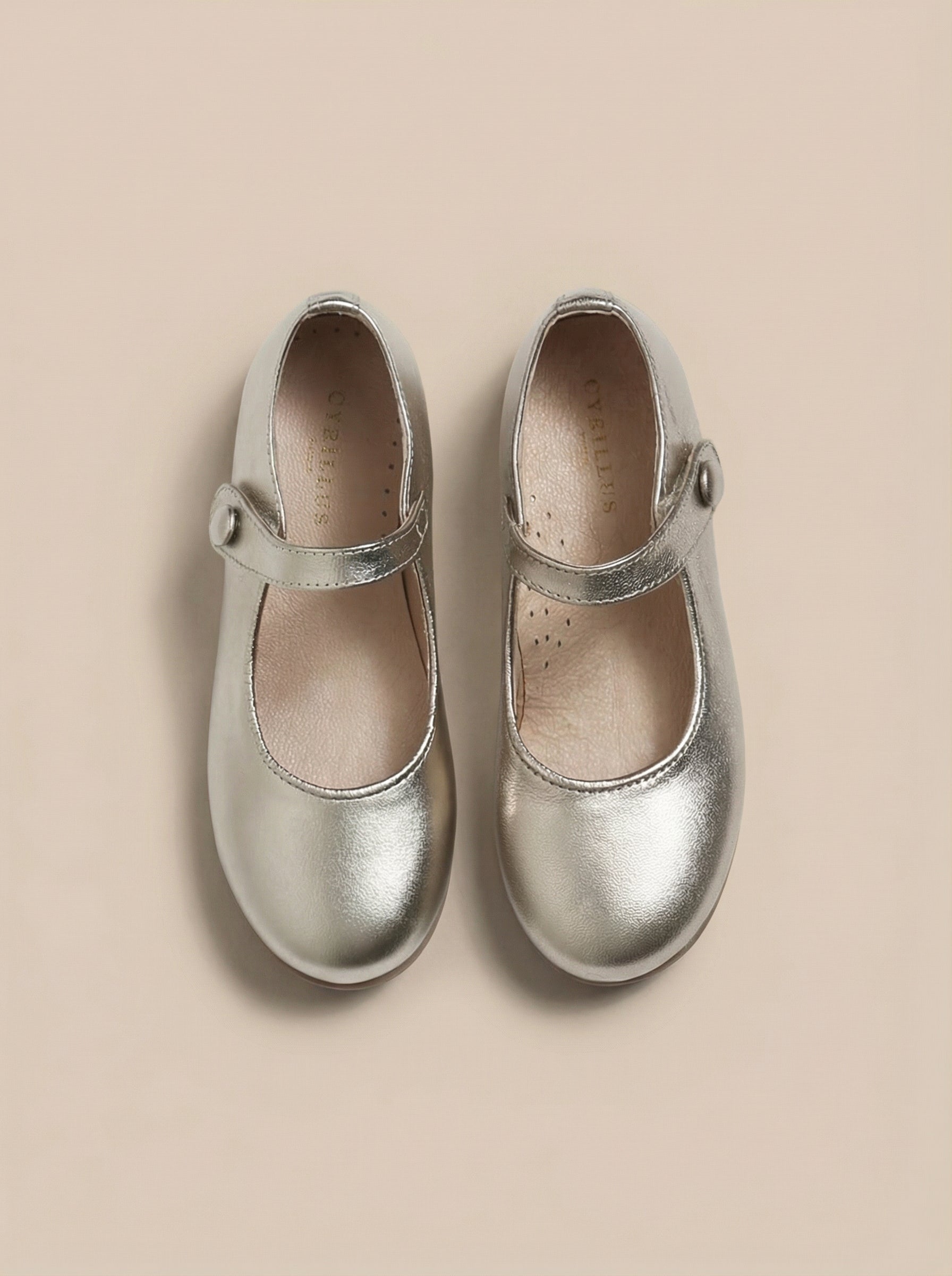 Babies en cuir irisé Fille