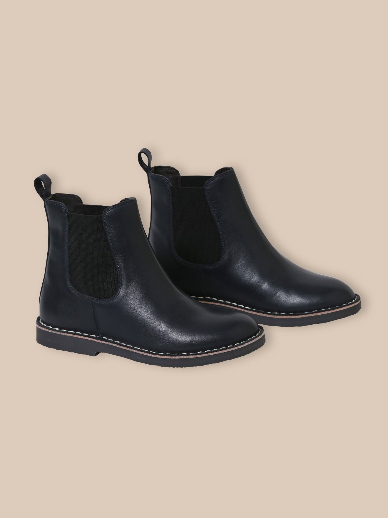 Girl's leather Chelsea boots