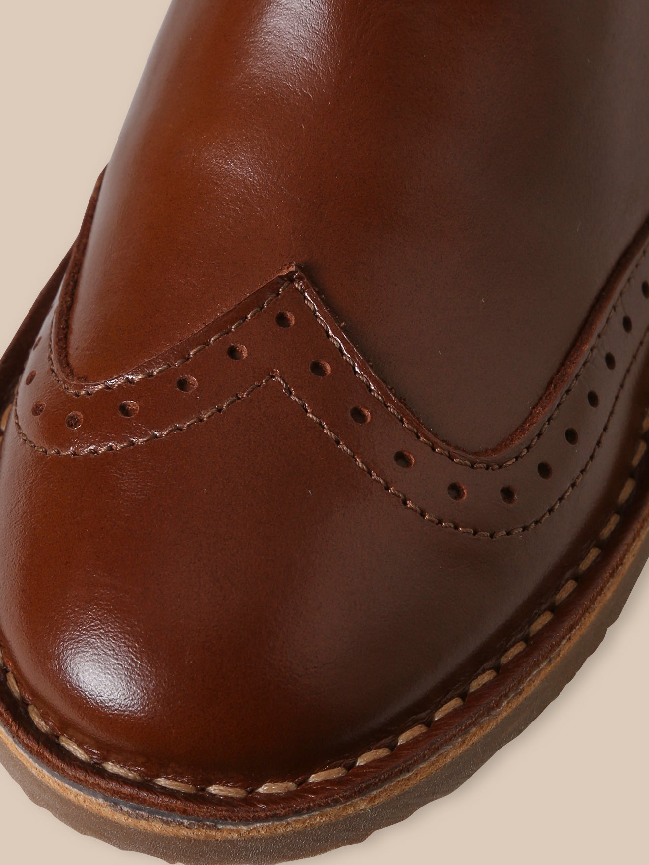 Boots bout fleuri Fille en cuir