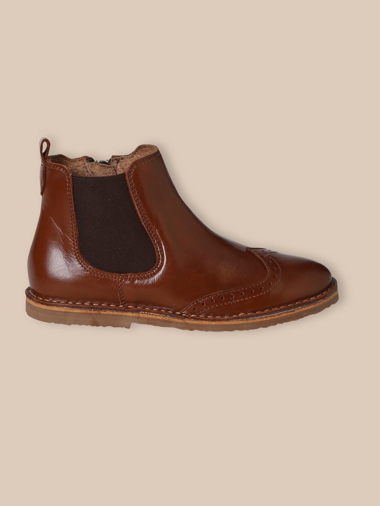 Boots bout fleuri Fille en cuir