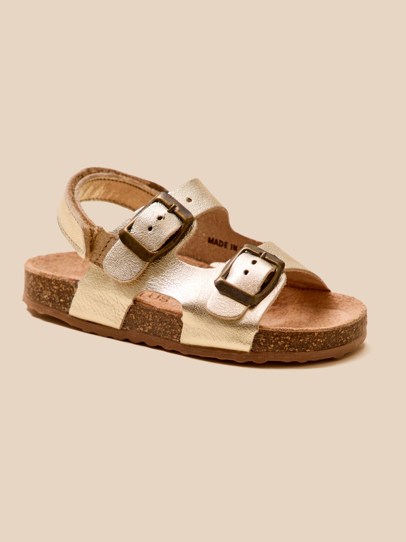 Girl's leather sandals