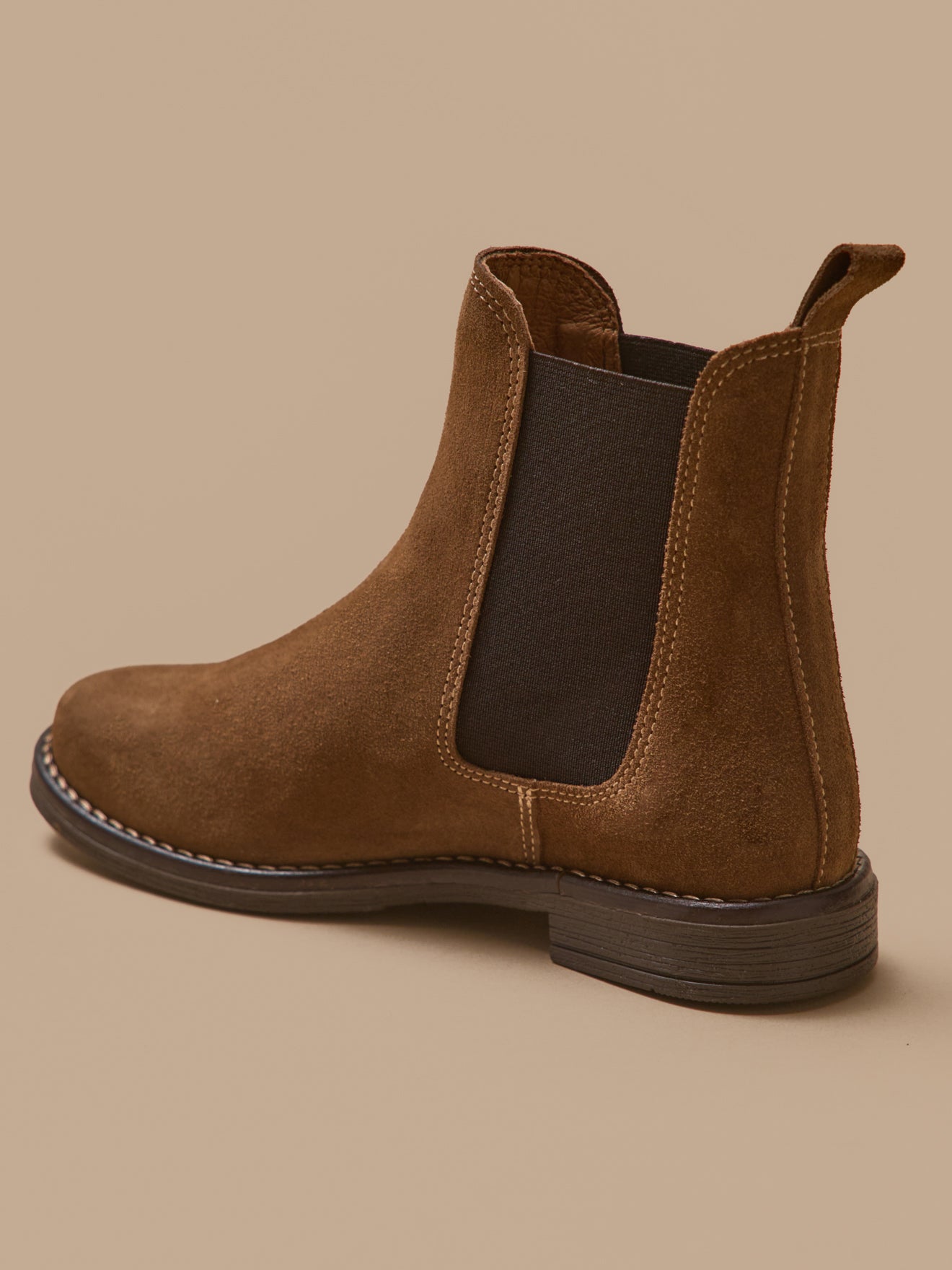 Girl's suede leather Chelsea boots
