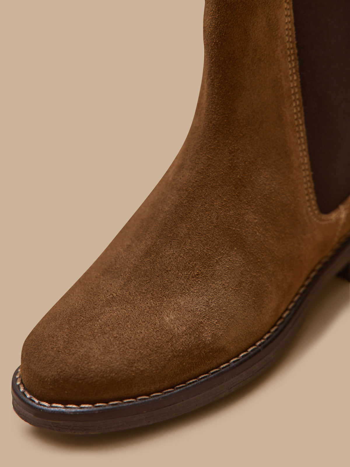 Girl's suede leather Chelsea boots