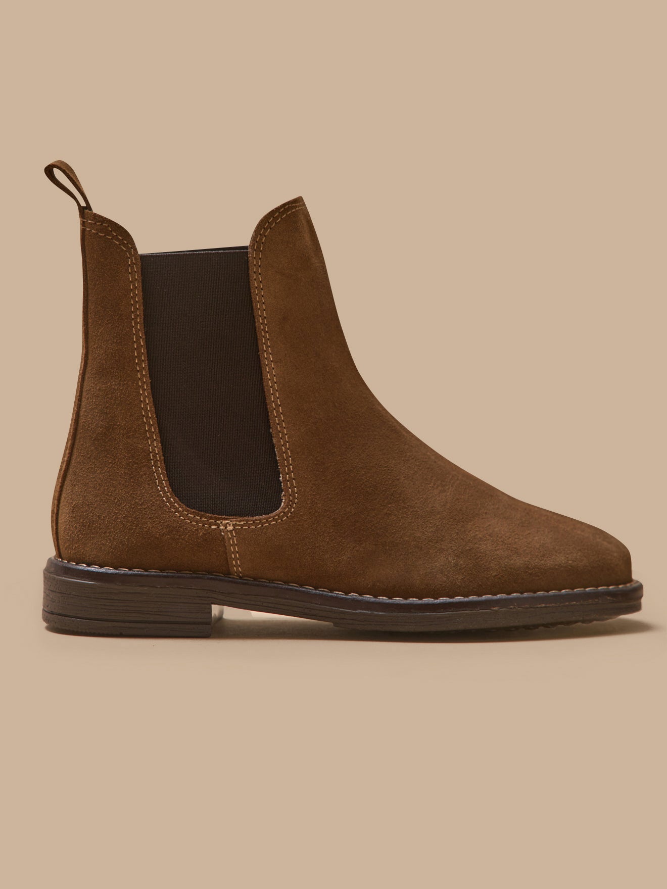 Girl's suede leather Chelsea boots