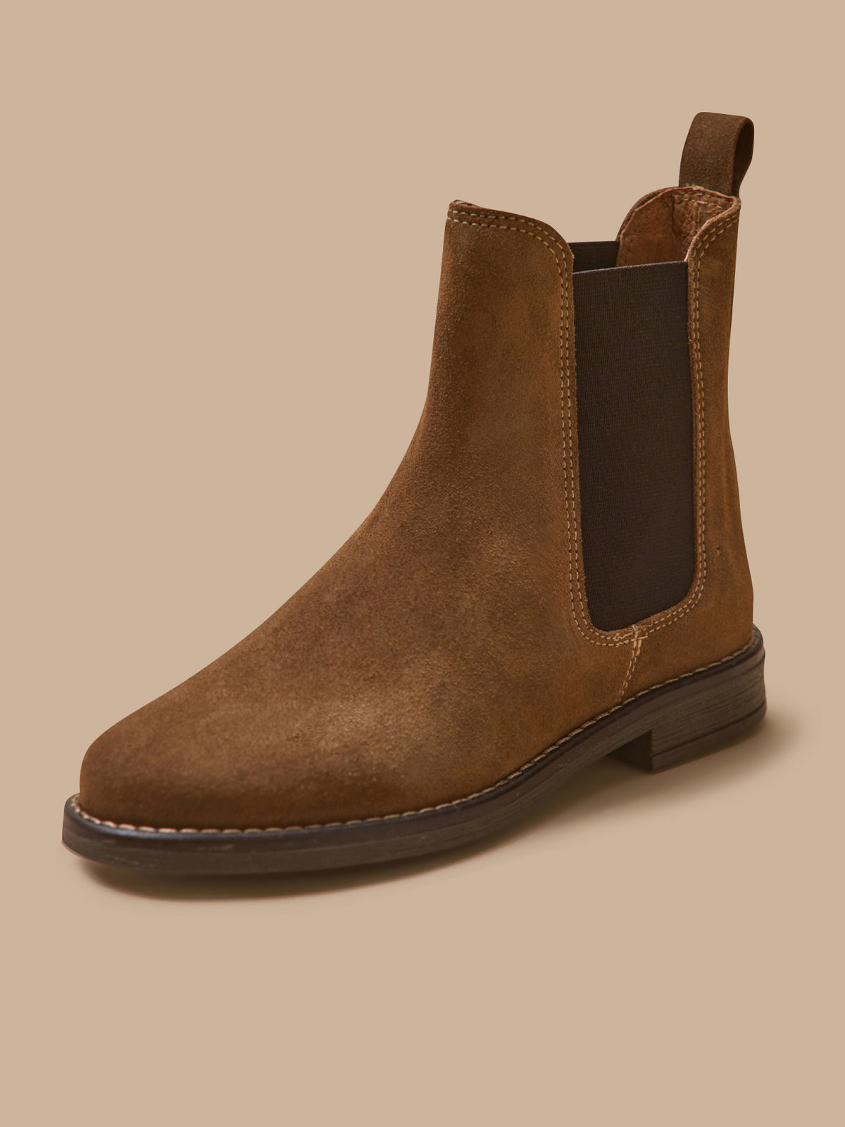 Girl's suede leather Chelsea boots