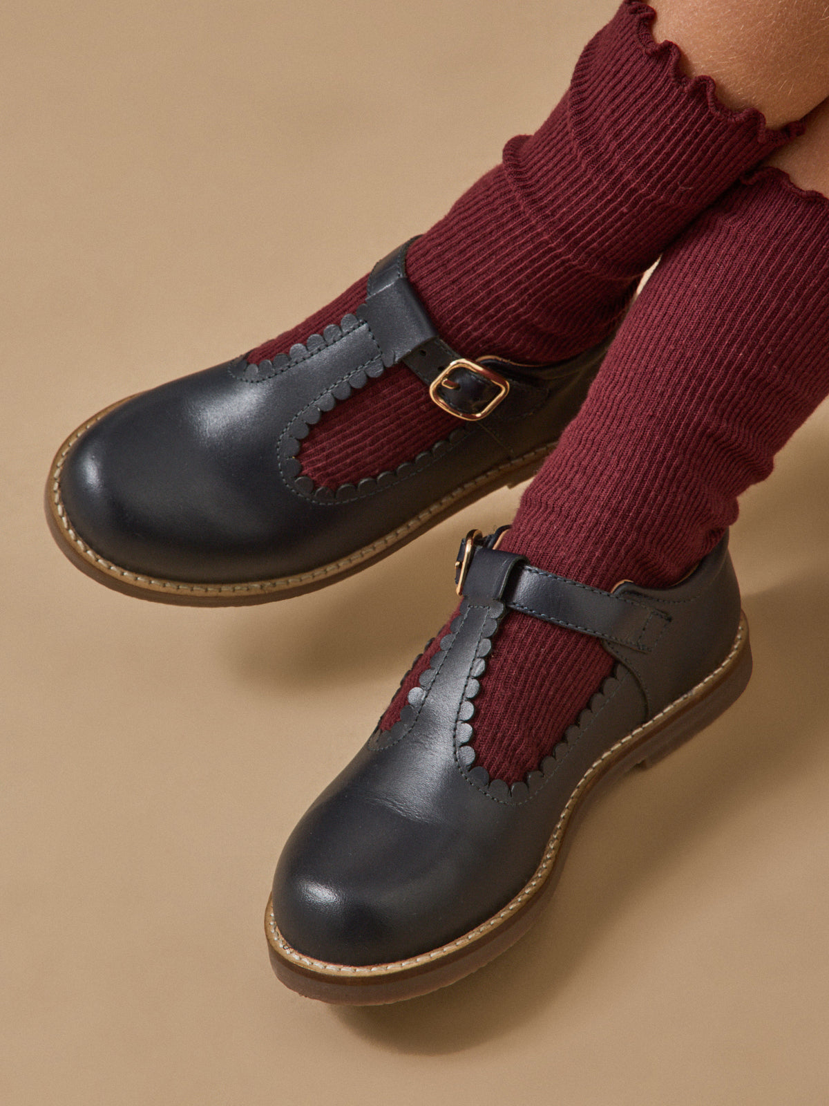 Salomés en cuir fille