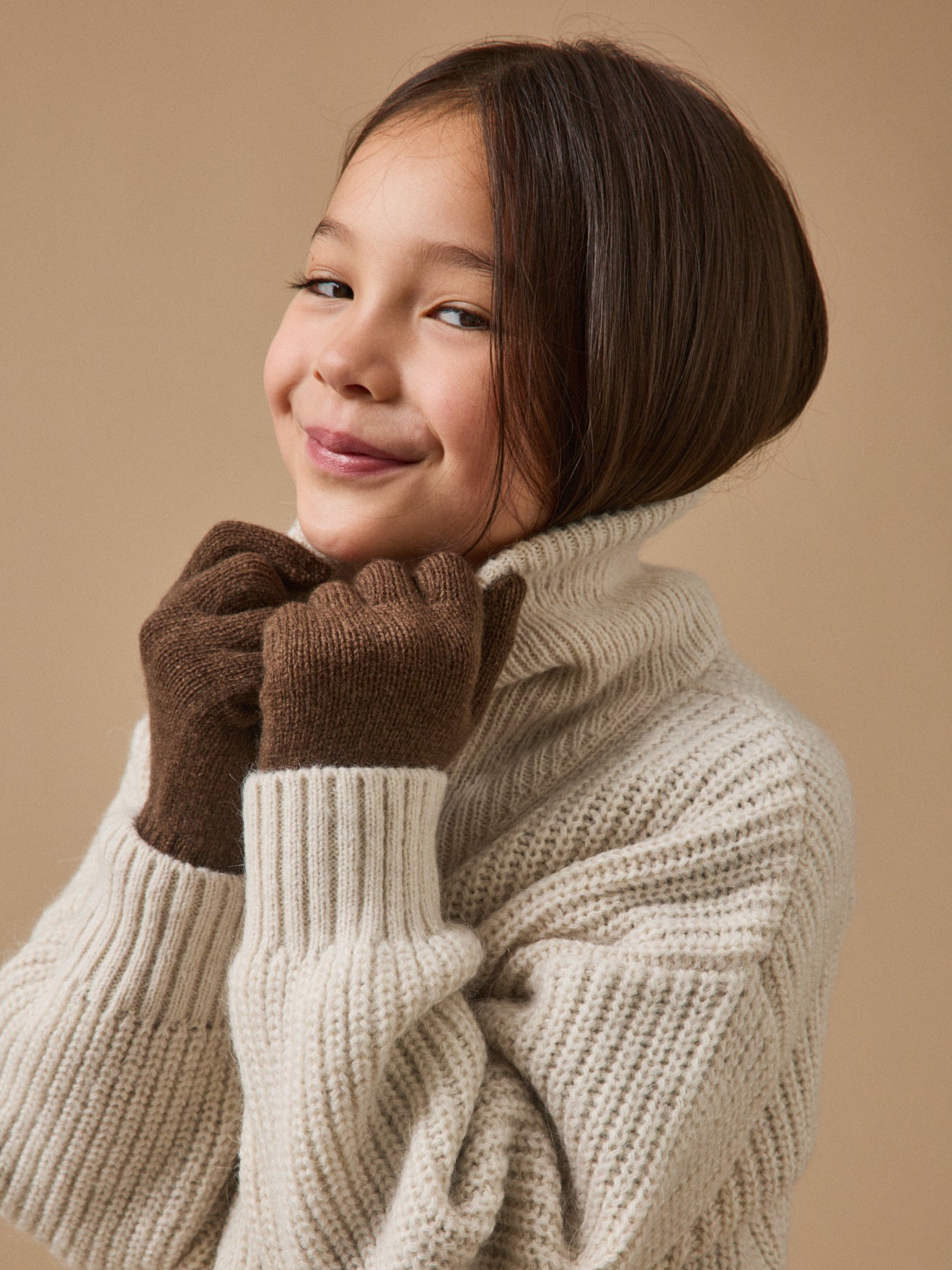Gants en laine mérinos enfant