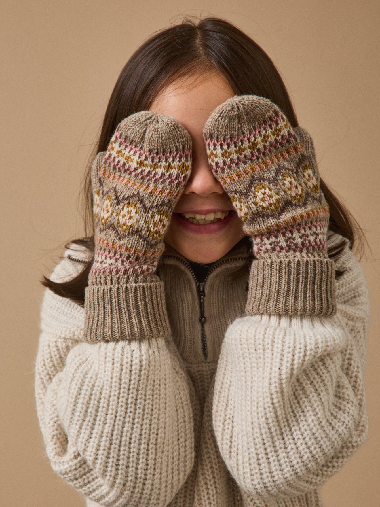 Child's jacquard mittens