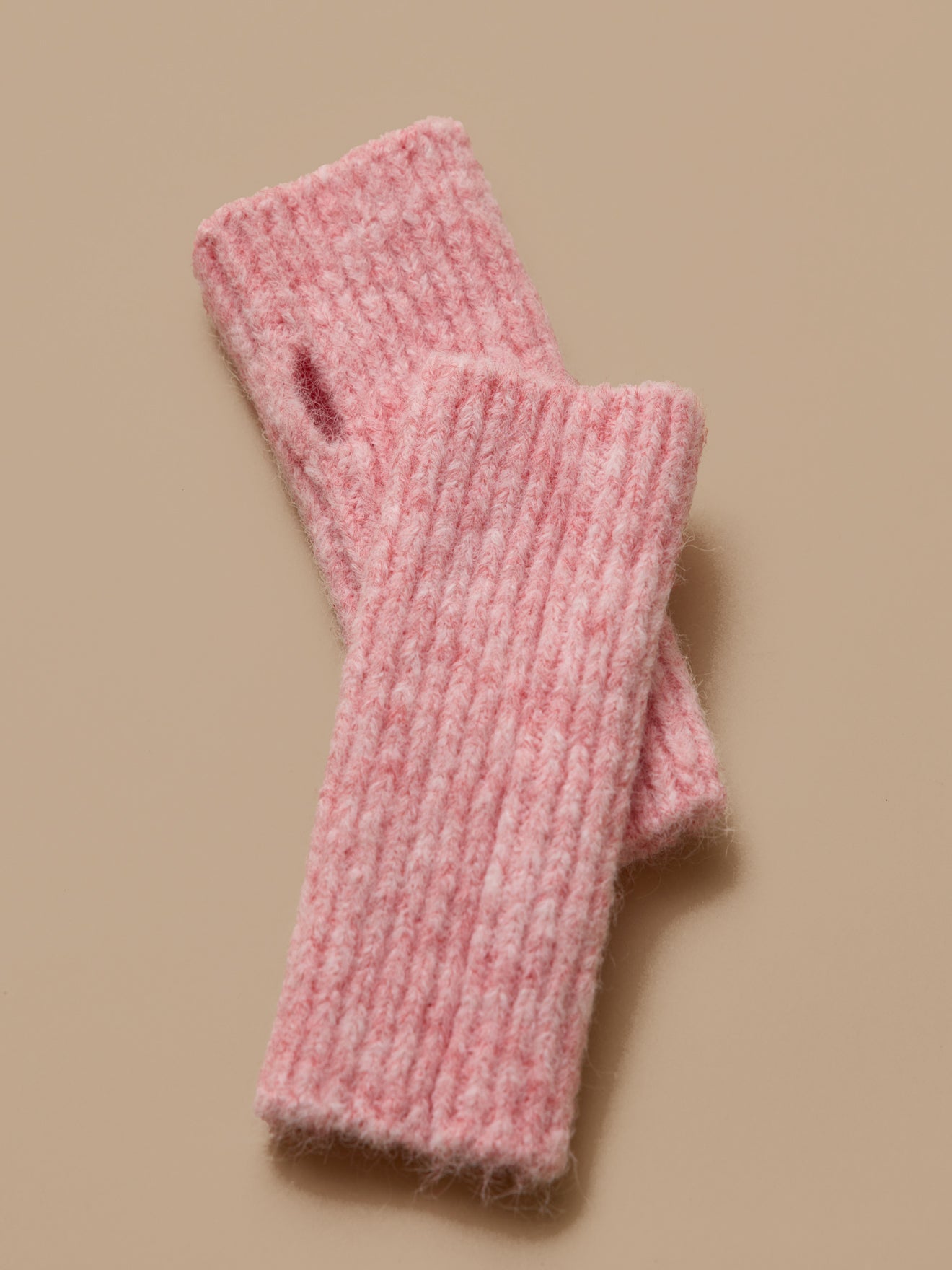 Girl's marled fingerless gloves