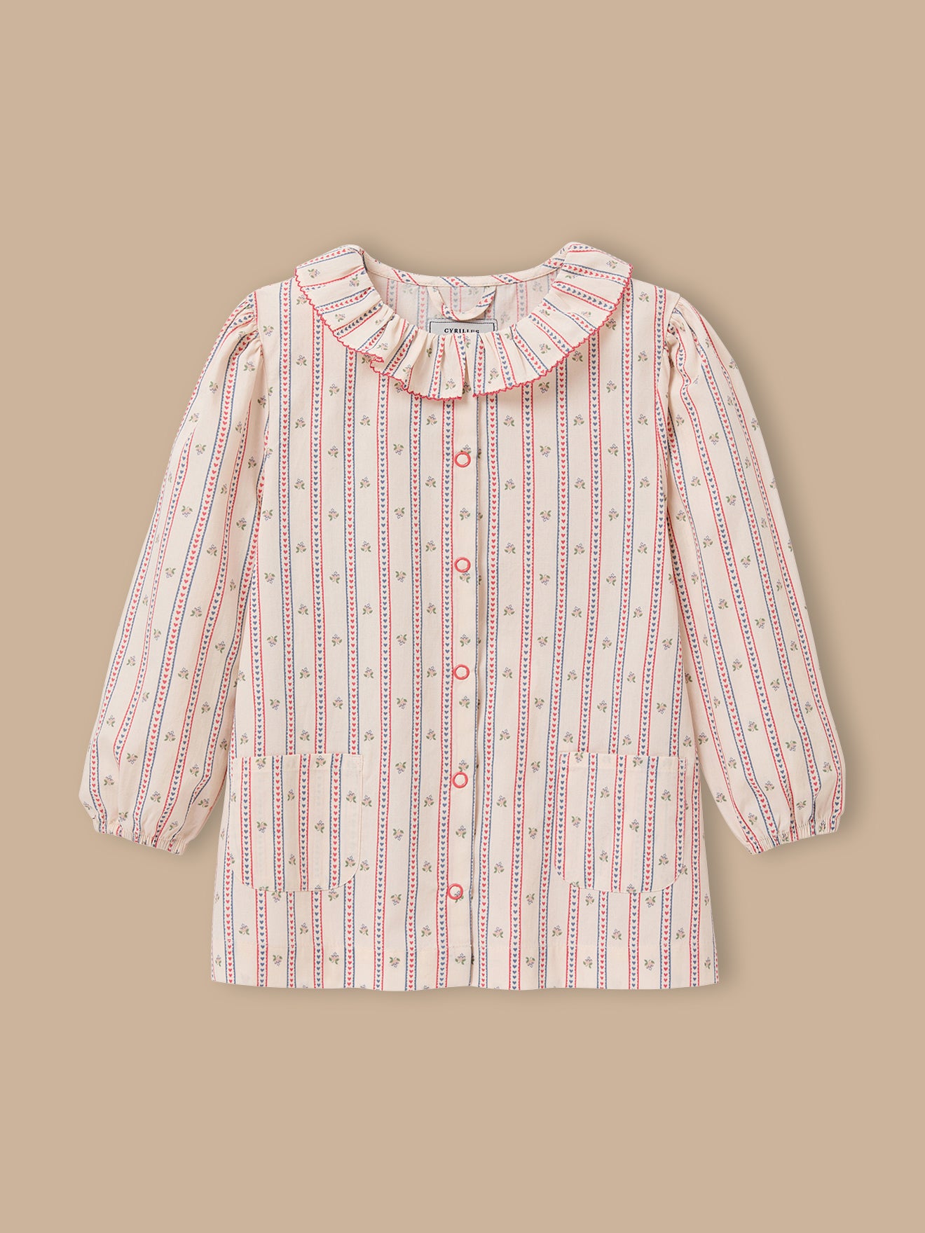 Girl's printed smock