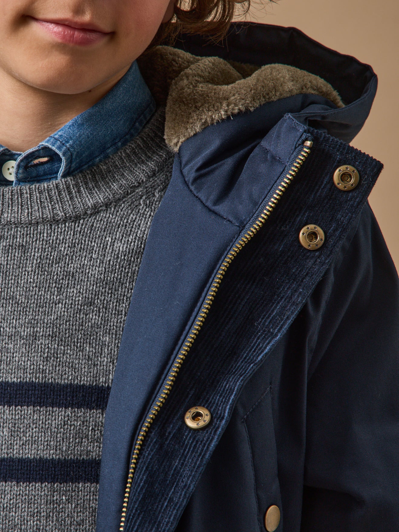 Boy's warm parka