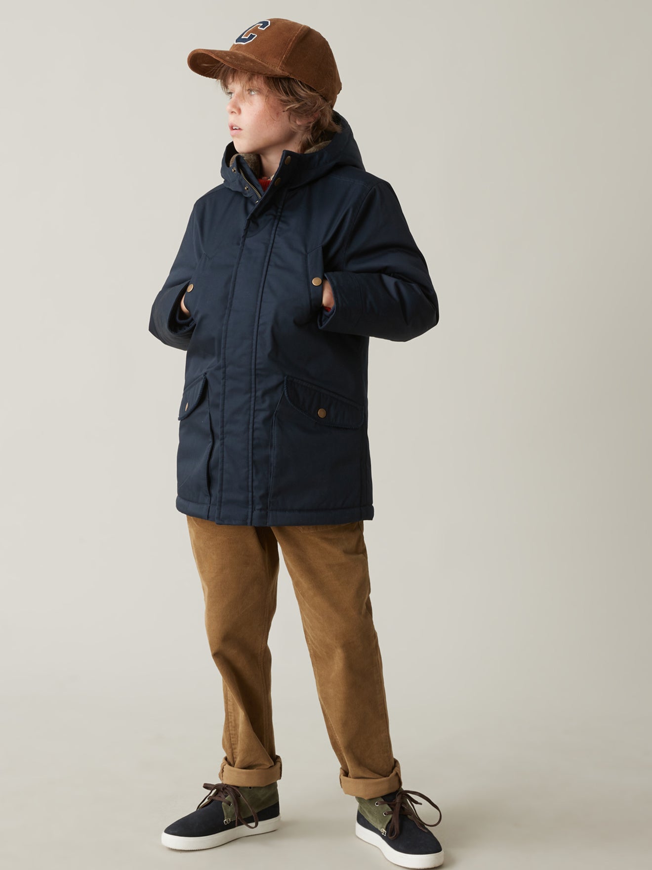 Boy's warm parka