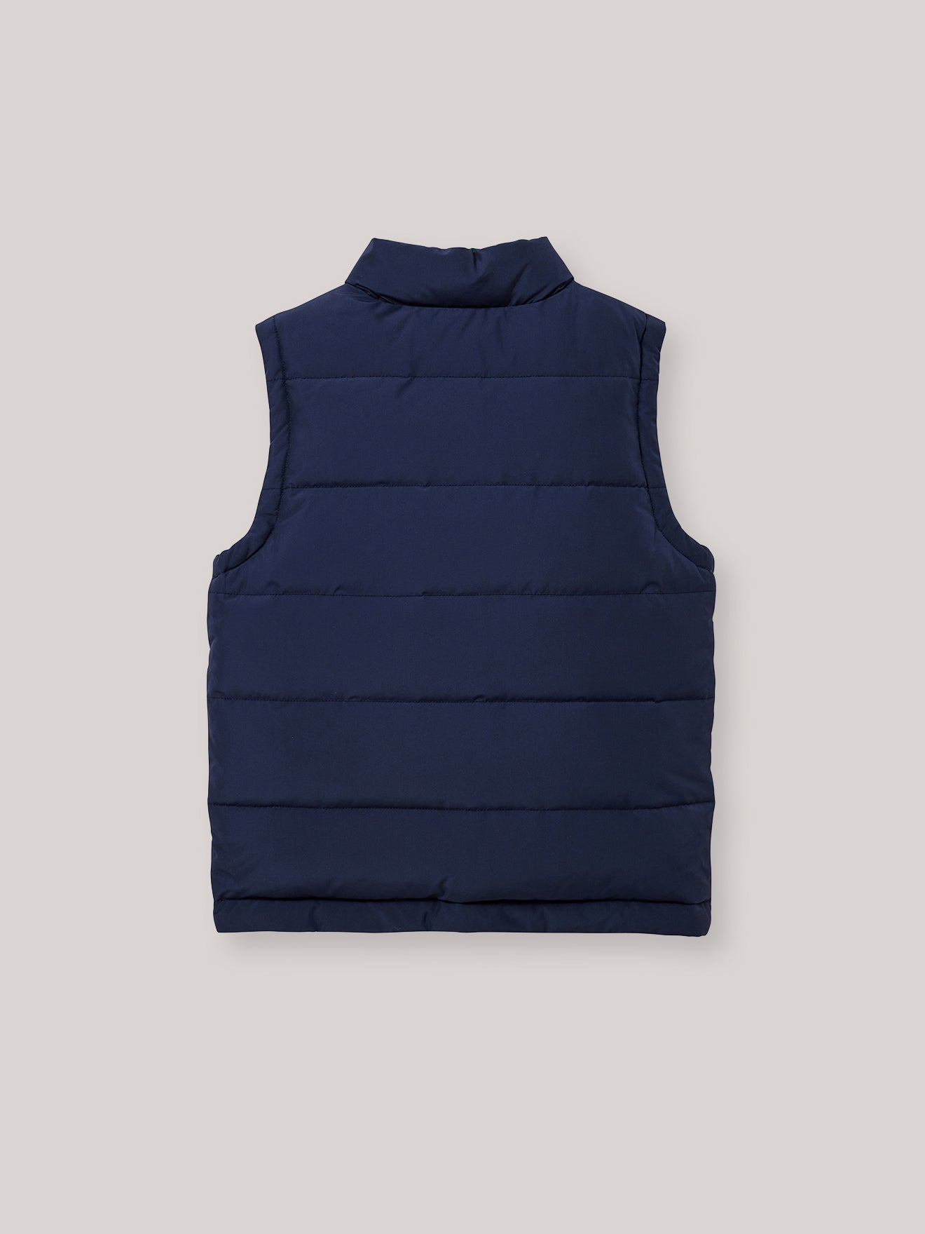 Boy's reversible sleeveless puffer jacket
