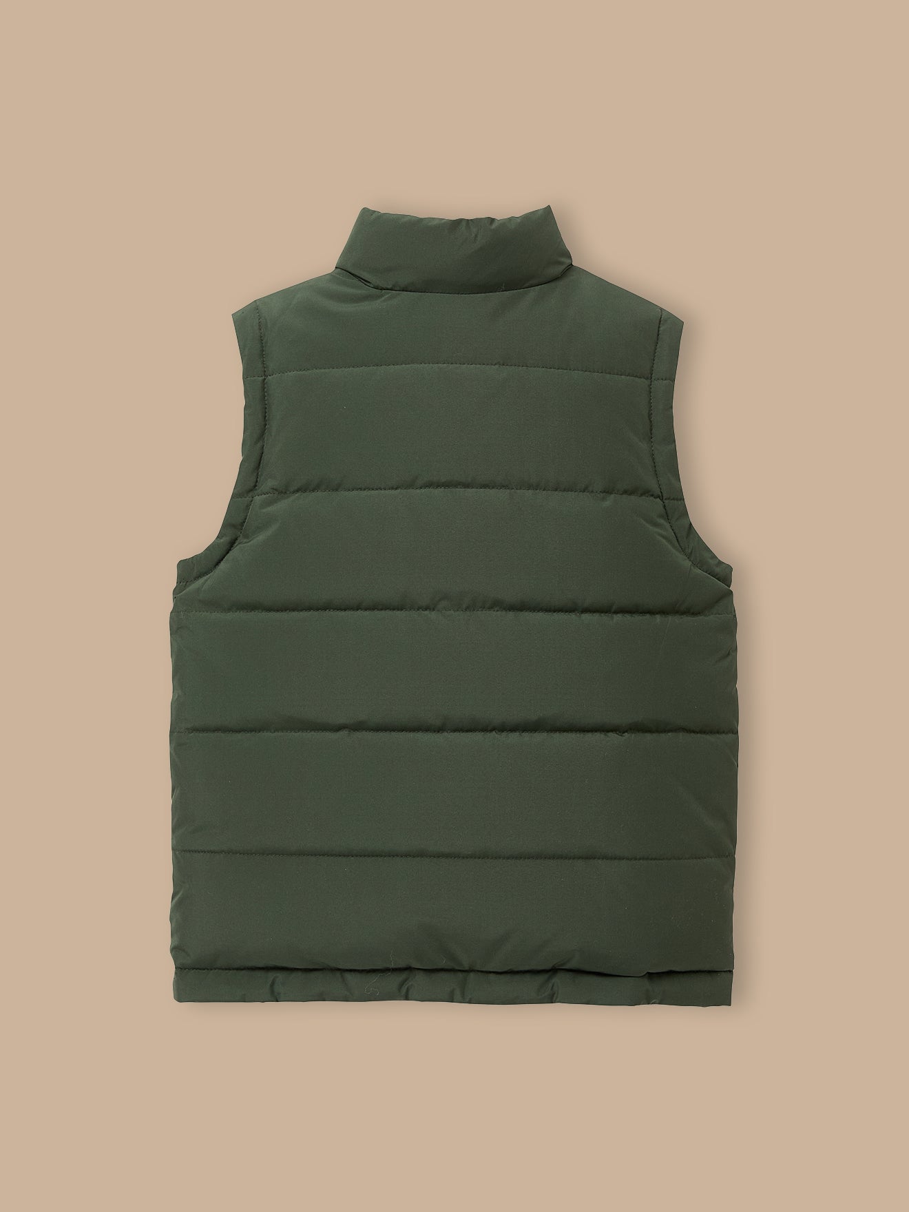 Boy's reversible sleeveless puffer jacket
