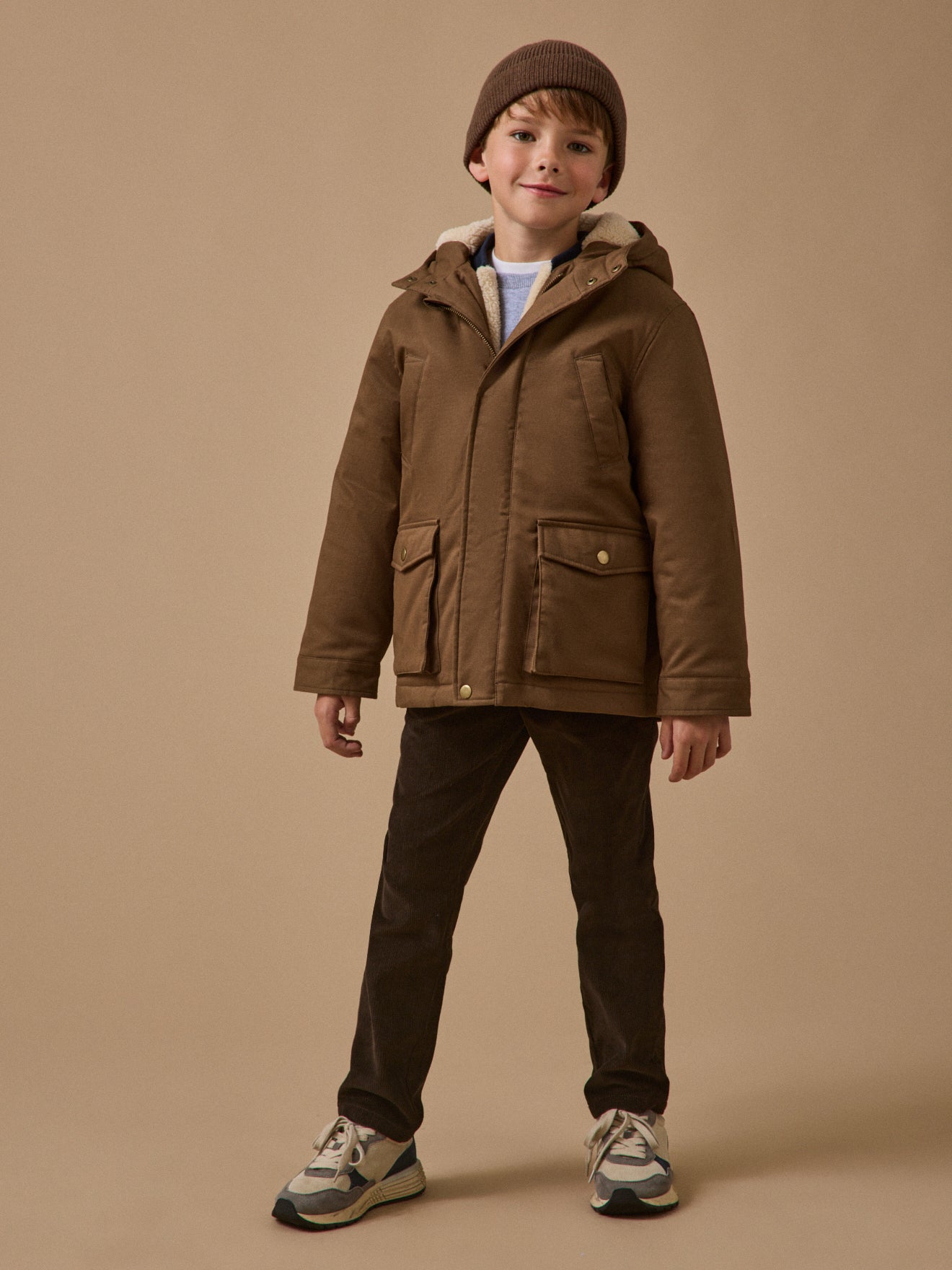 ジャケット・アウター LESS TAILOR MODS PARKA [BROWN] Boy's 3-in-1 parka - Cyrillus COM