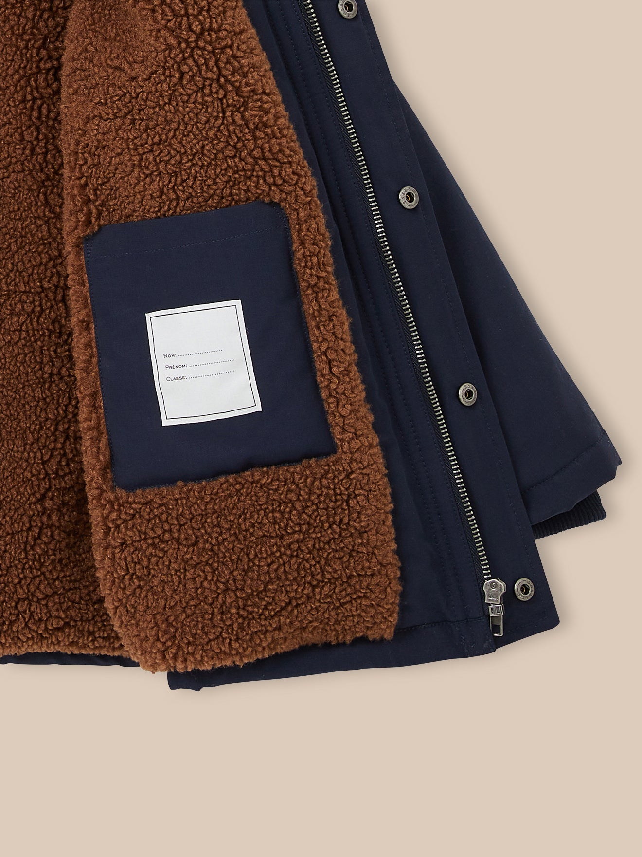 Boy's sherpa-lined parka