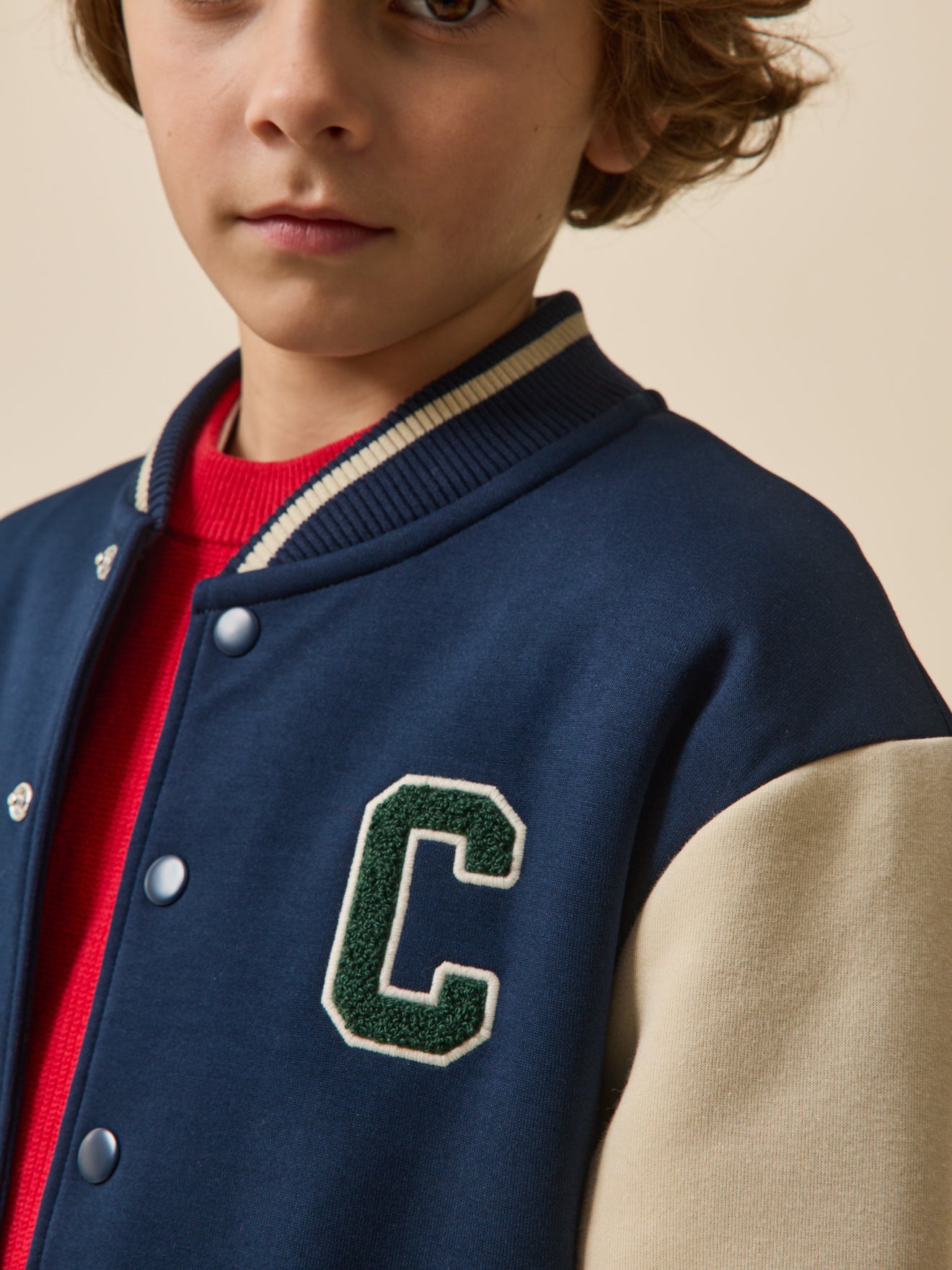 Boy's letterman-style jacket