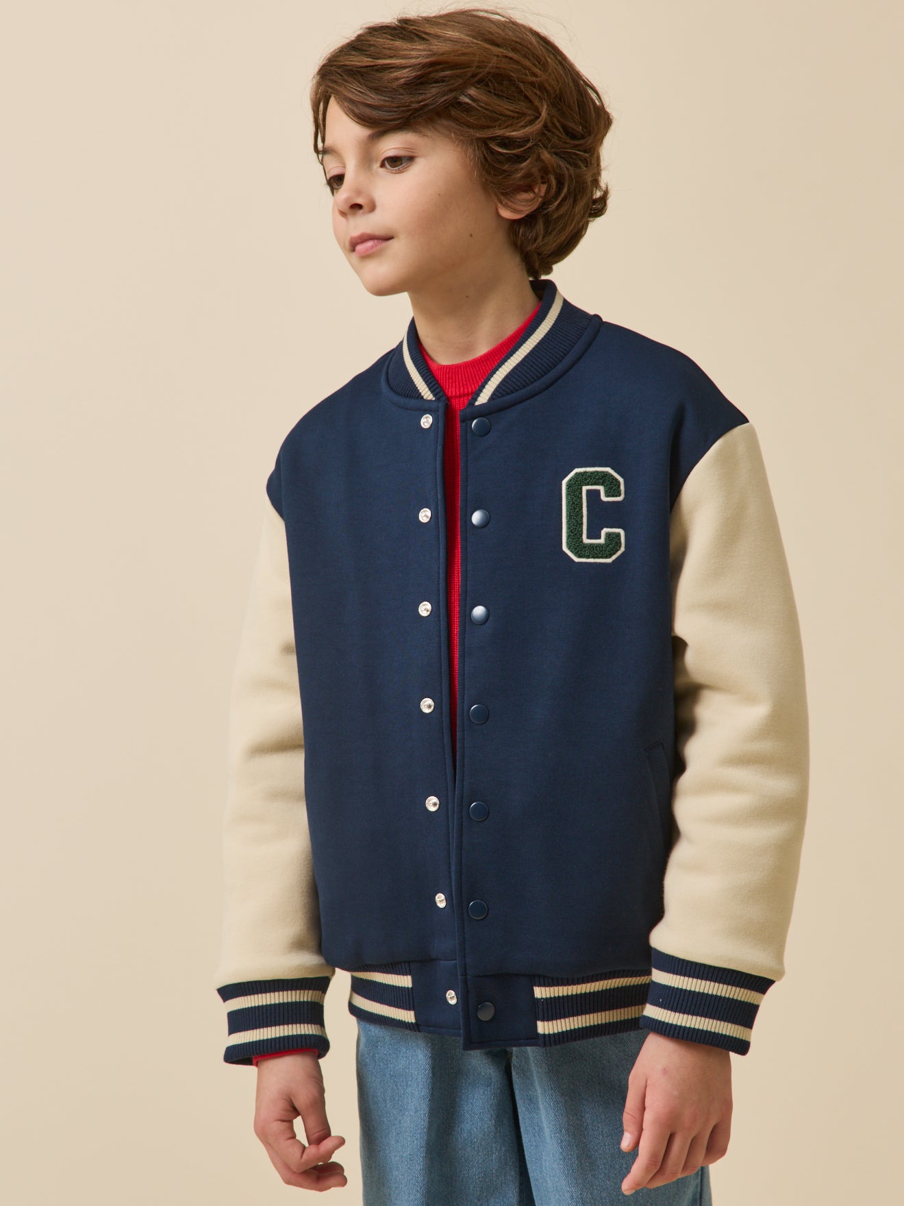 Boy's letterman-style jacket