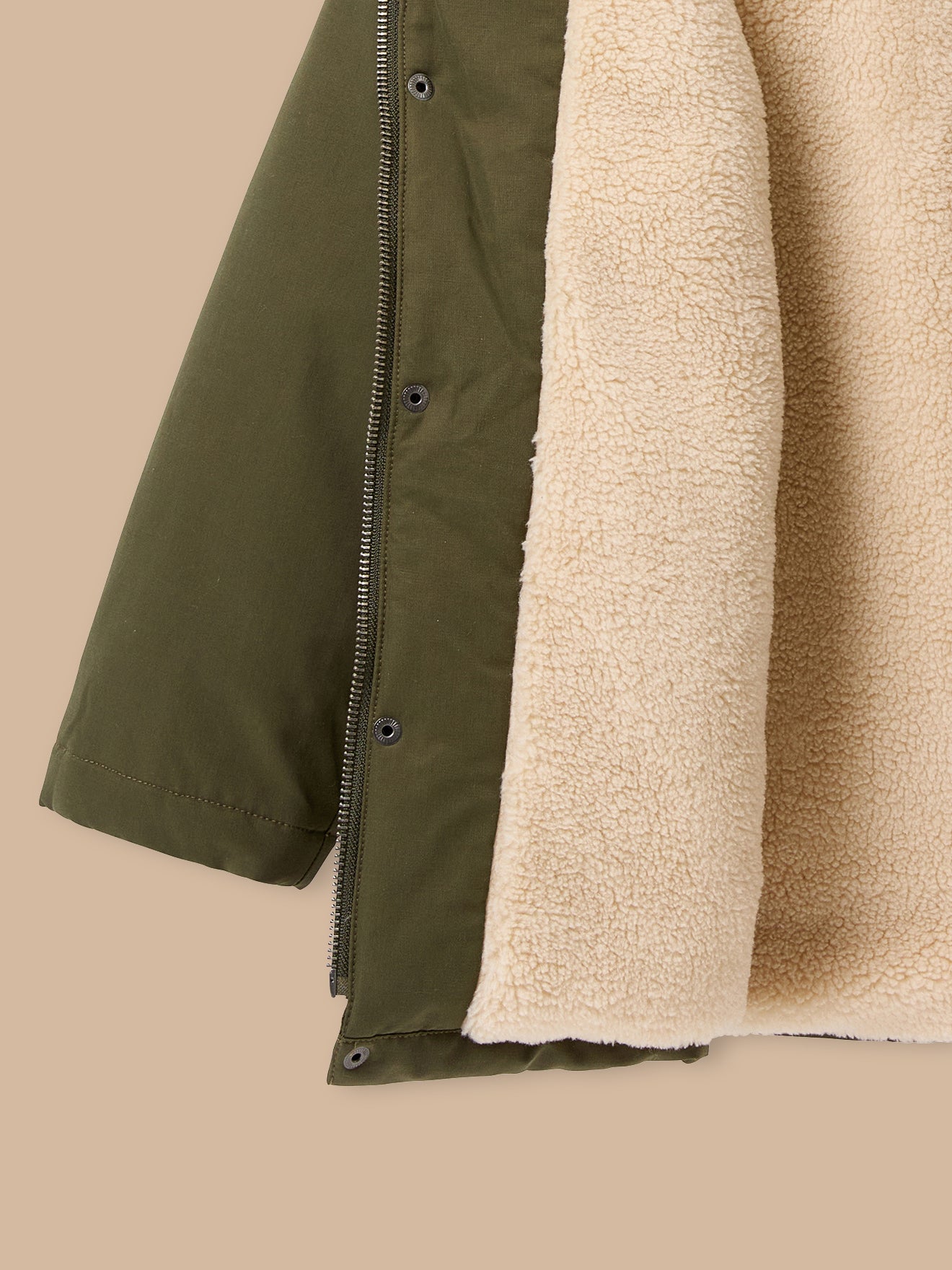 Boy's sherpa-lined parka