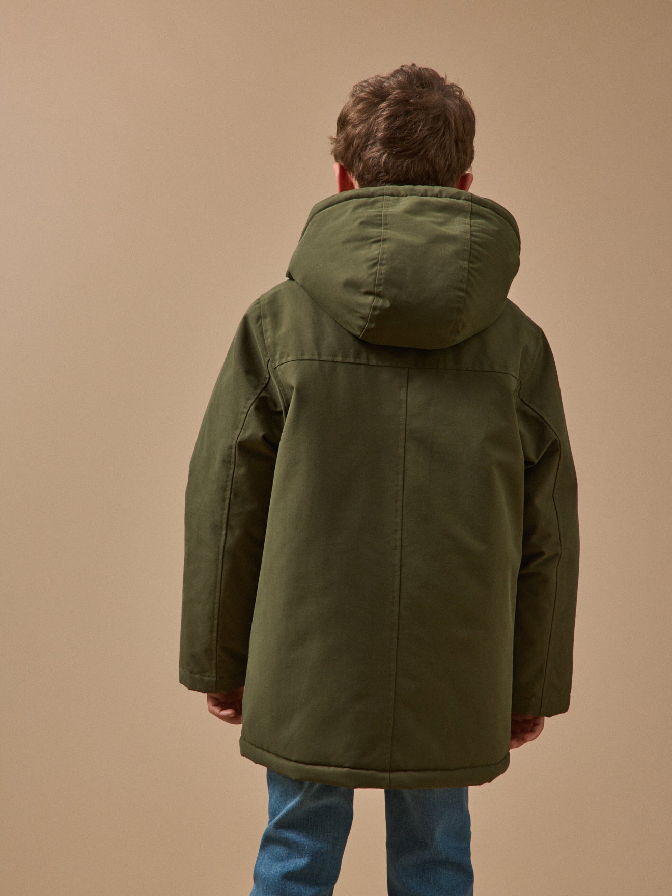 Boy's sherpa-lined parka